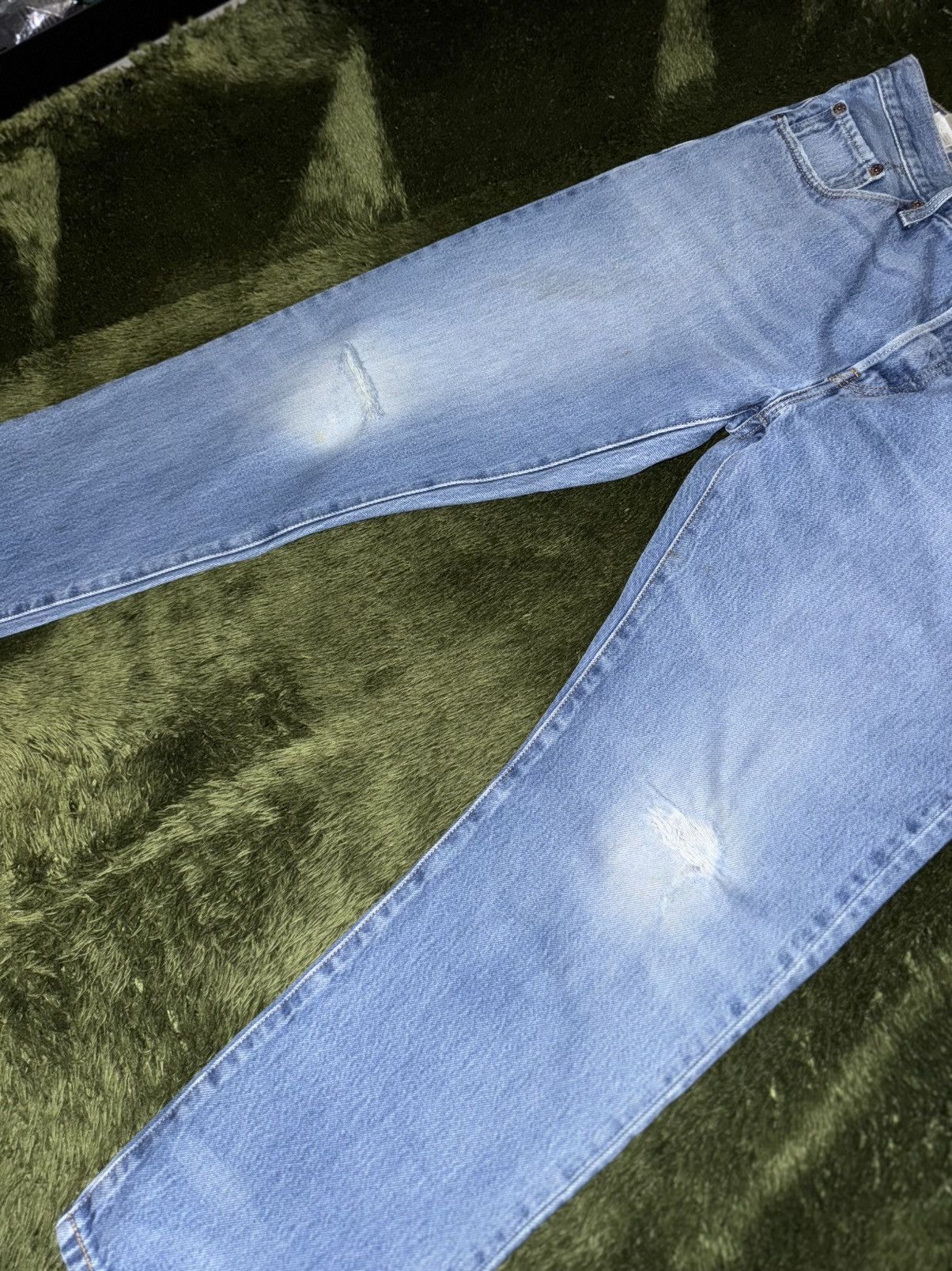Levi's [W31/L32] Levi’s 501 CT Leather Label Indigo washed Denim Size US 31 - 6 Thumbnail