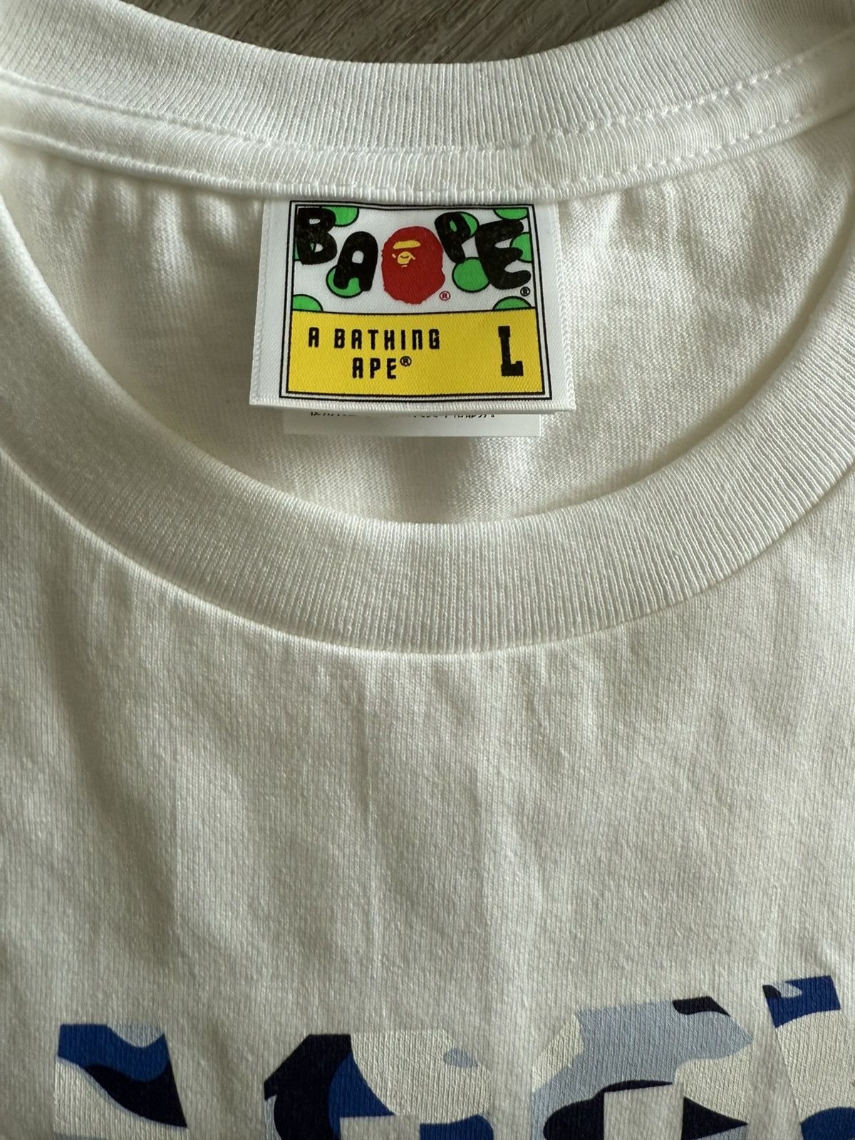 Bape Bape Nagoya store camo tee Size US L / EU 52-54 / 3 - 4 Thumbnail