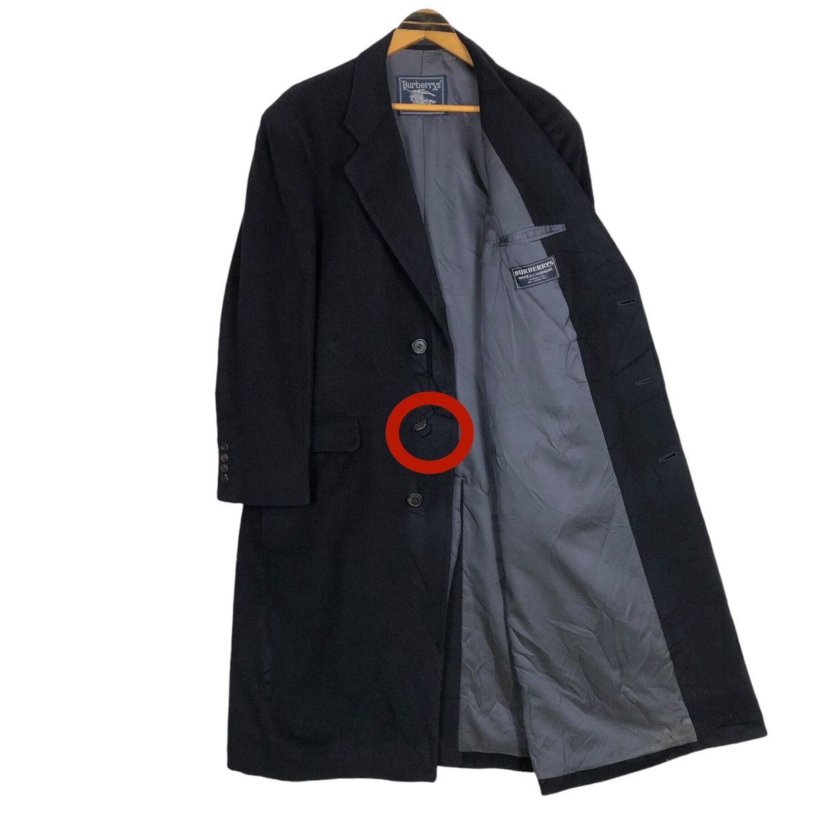 Burberry Vintage Burberrys Wool Cashmere Car Coat Size US L / EU 52-54 / 3 - 11 Thumbnail