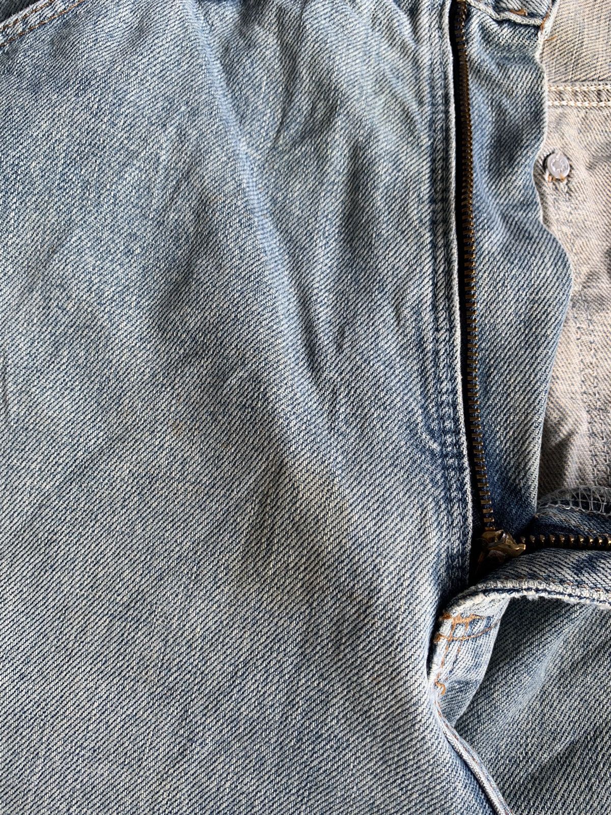 Wrangler VINTAGE WRANGLER SELVEDGE BAGGY DISTRESSED DENIM Size US 33 - 22 Thumbnail
