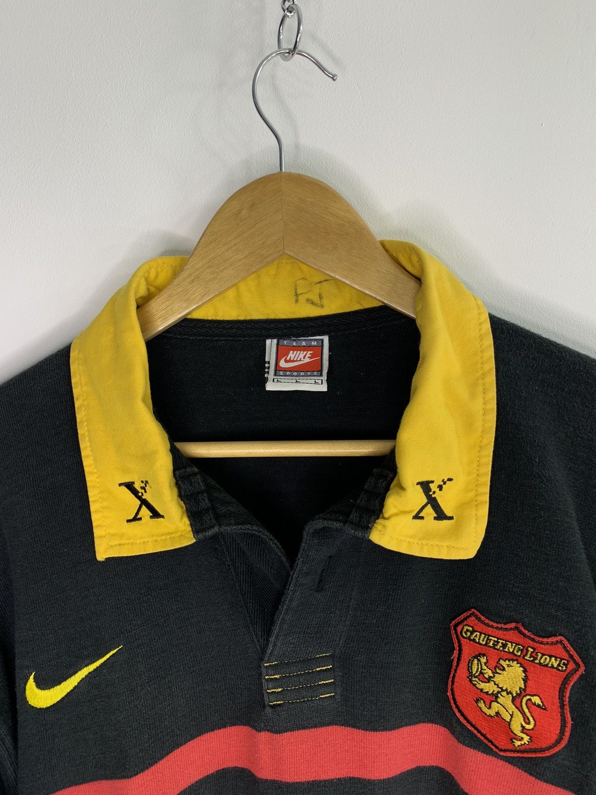 Nike 90’ Nike Gauteng Lions Rugby Team Jersey L Size Size US L / EU 52-54 / 3 - 4 Thumbnail