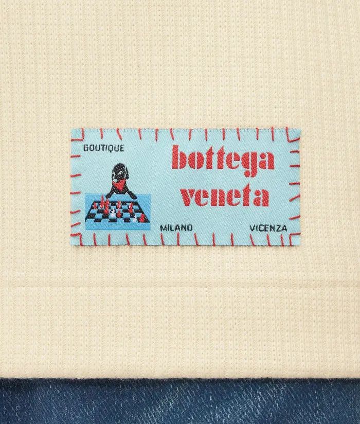 Balenciaga o1bcso1str0725 Cotton Rib T-Shirt With Label in Cream Size US XS / EU 42 / 0 - 4 Thumbnail