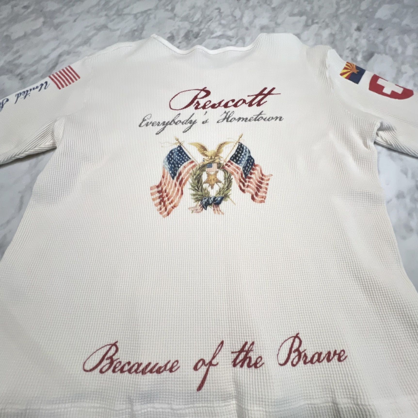 Vintage VINTAGE Prescott Everyone’s Hometown Thermal Shirt Women’s Large 3/4 Sleeves Graphics USA Size M / US 6-8 / IT 42-44 - 4 Thumbnail