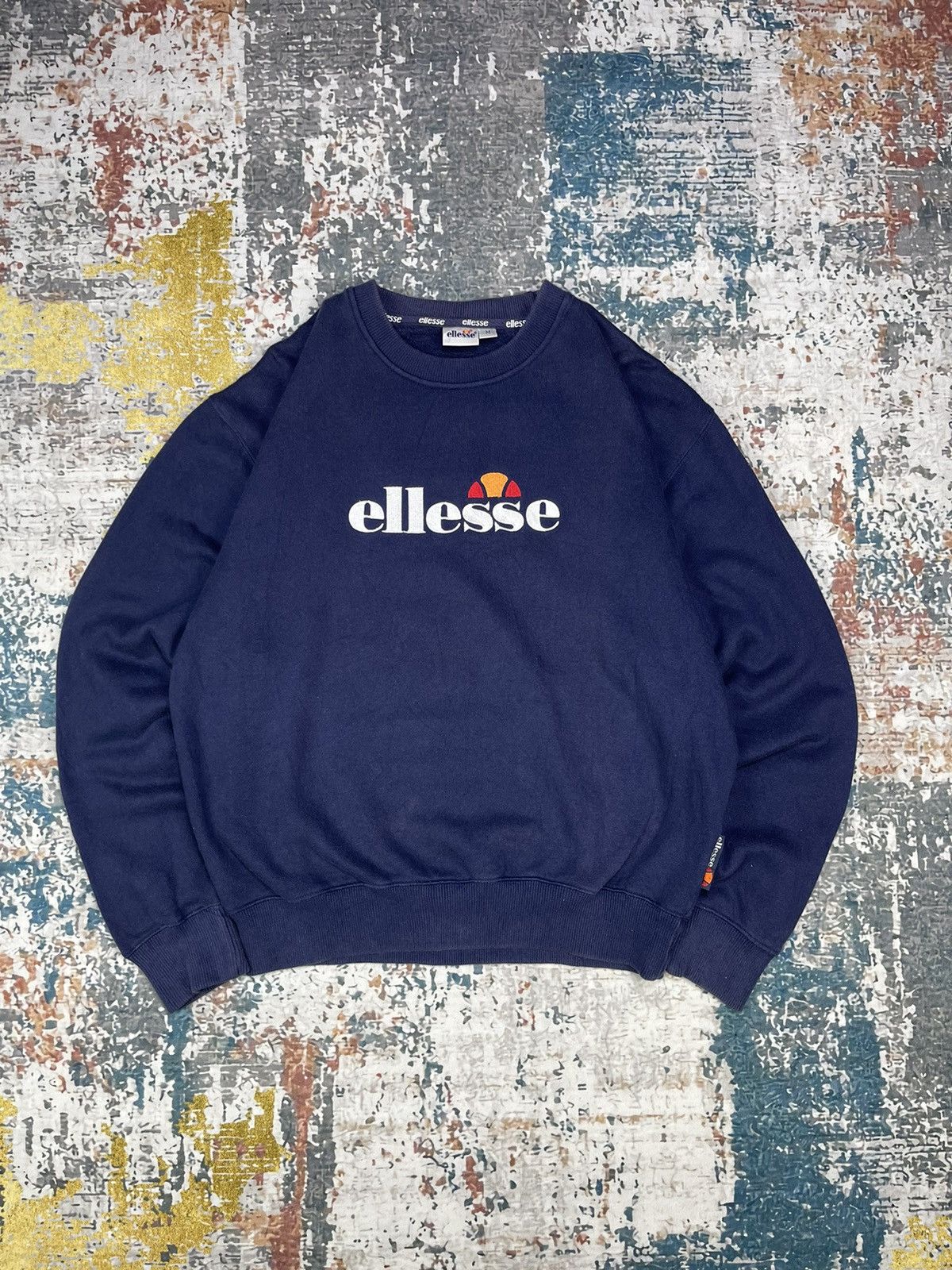 Ellesse Vintage Ellesse Big Spell Logo Sweatshirt Size US M / EU 48-50 / 2 - 1 Thumbnail