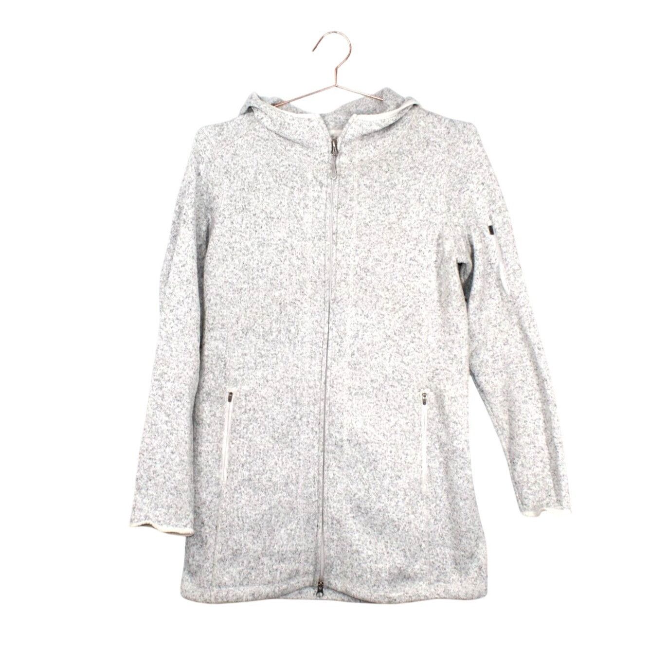 L.L. Bean LL Bean Women's Sweater Fleece Coat Pewter Size Medium Size M / US 6-8 / IT 42-44 - 1 Thumbnail