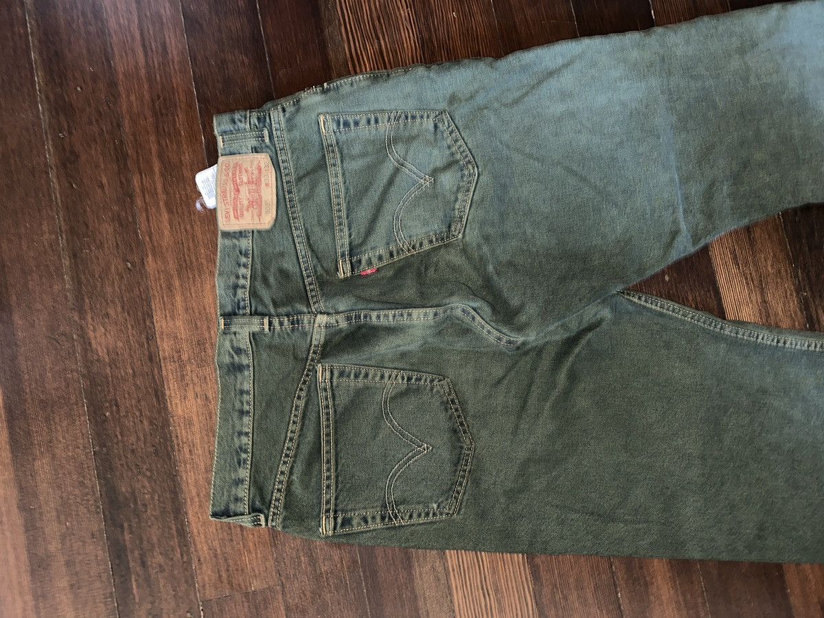 Levi's × Vintage Levi’s 505 Regular Fit Green Jeans Size US 32 / EU 48 - 5 Thumbnail
