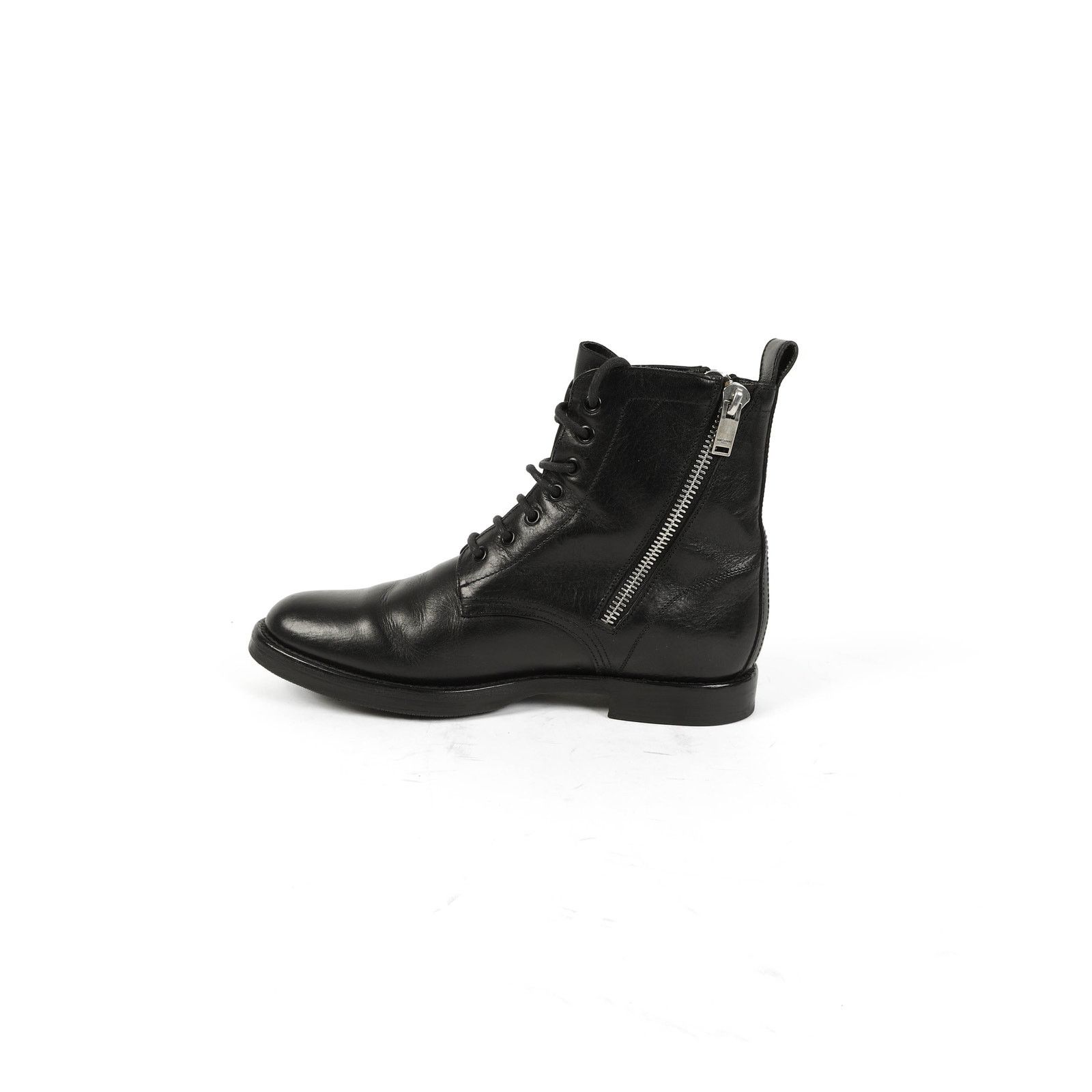 Saint Laurent Paris FW15 Double Zip Ranger Boots in Black Leather Size US 8 / EU 41 - 5 Thumbnail