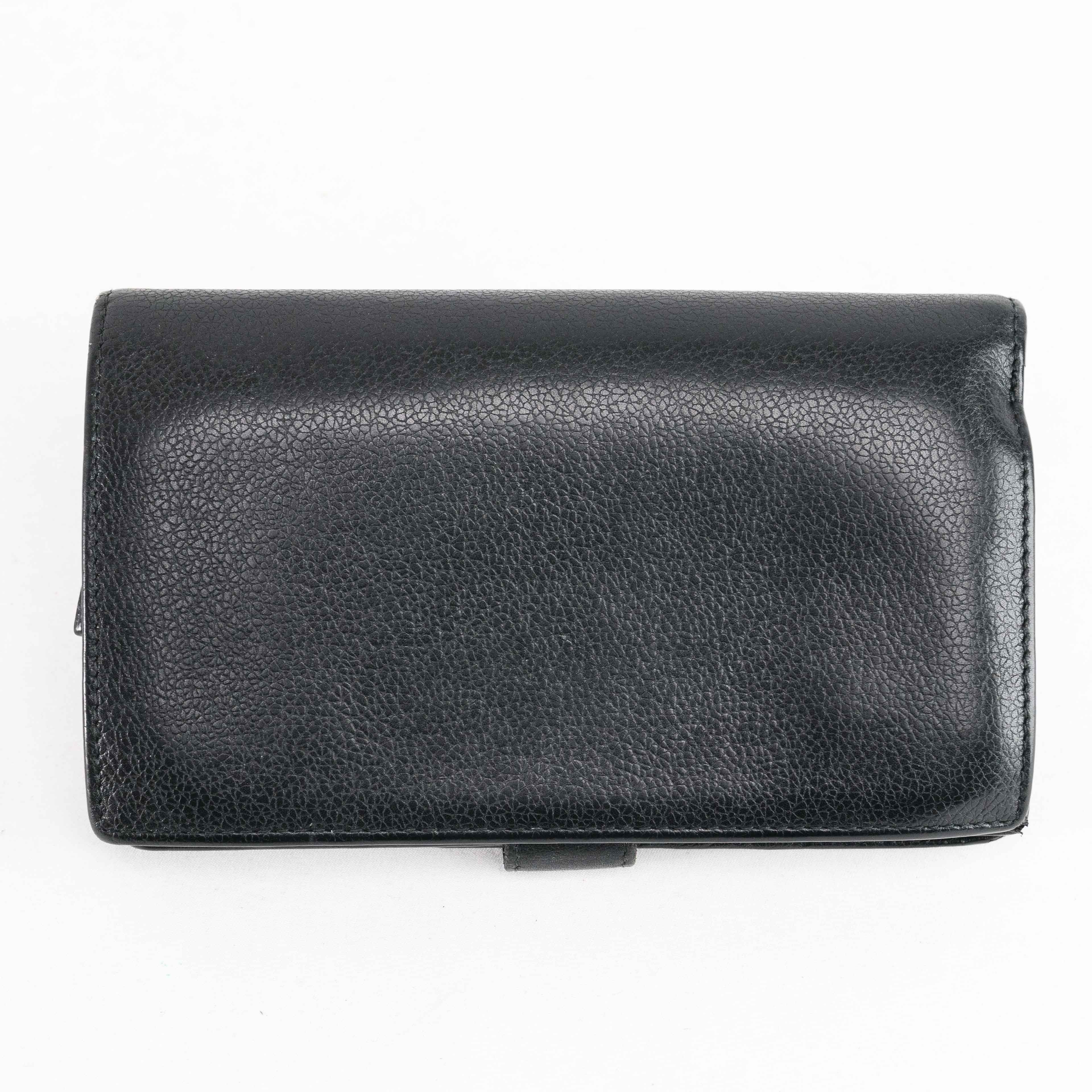 Bvlgari BVLGARI Black Leather Bi-fold Continental Wallet Size ONE SIZE - 4 Thumbnail