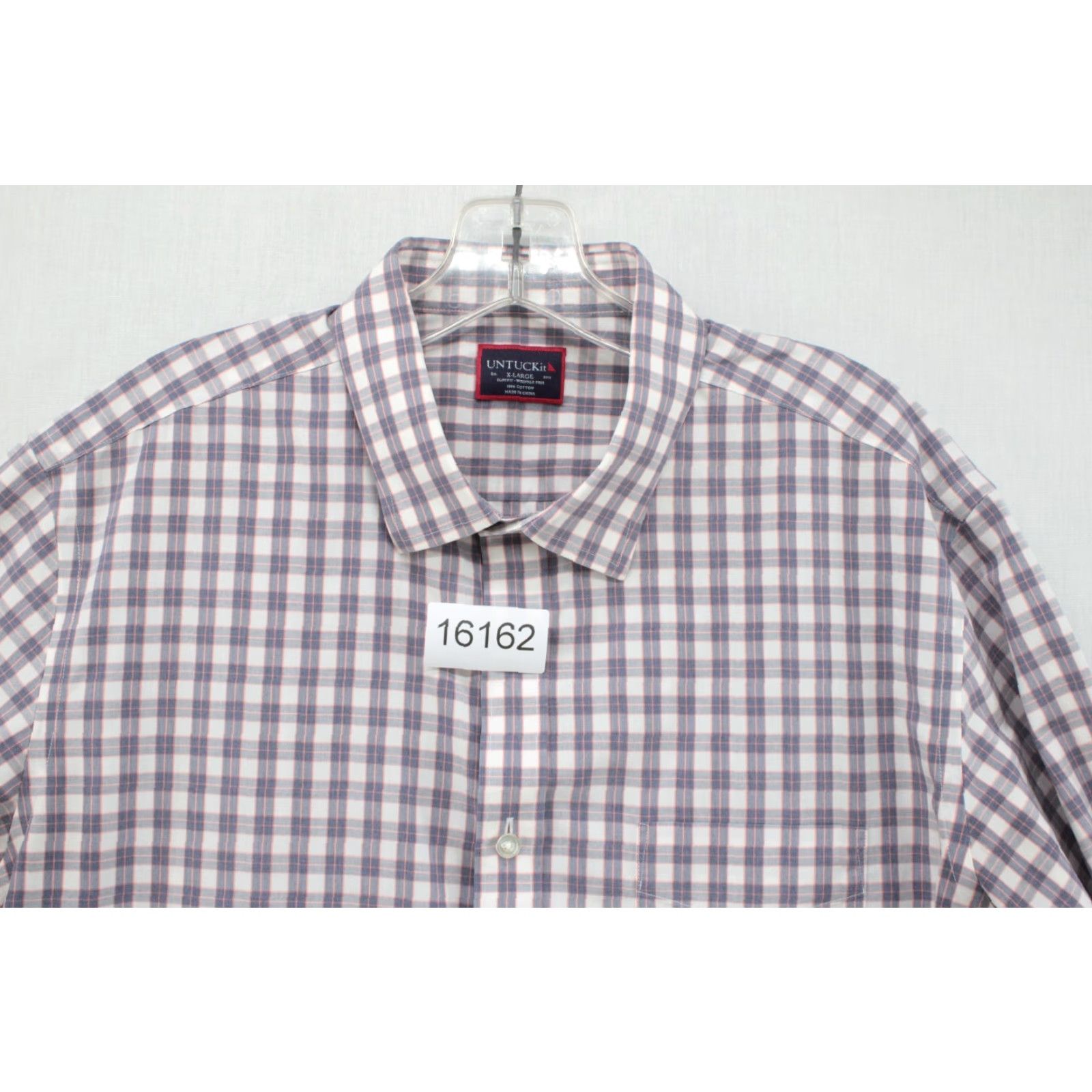 UNTUCKit UNTUCKit Shirt Men's XL Multicolor Check Slim Fit Long Sleeve Wrinkle Free Size US XL / EU 56 / 4 - 8 Thumbnail