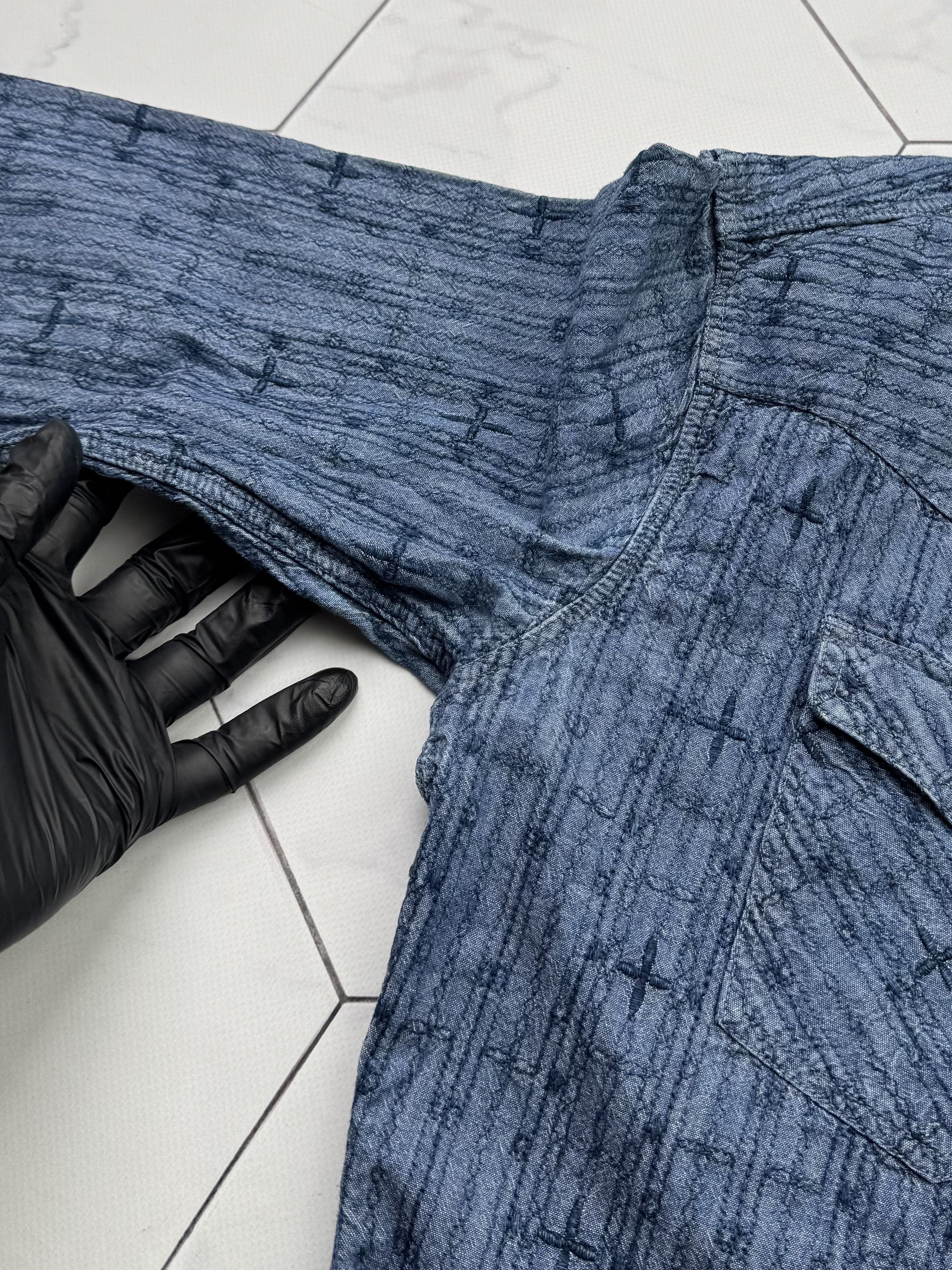 The Flat Head The Flat Head Vintage Made in Japan Denim Shirt (B266) Size US S / EU 44-46 / 1 - 8 Thumbnail