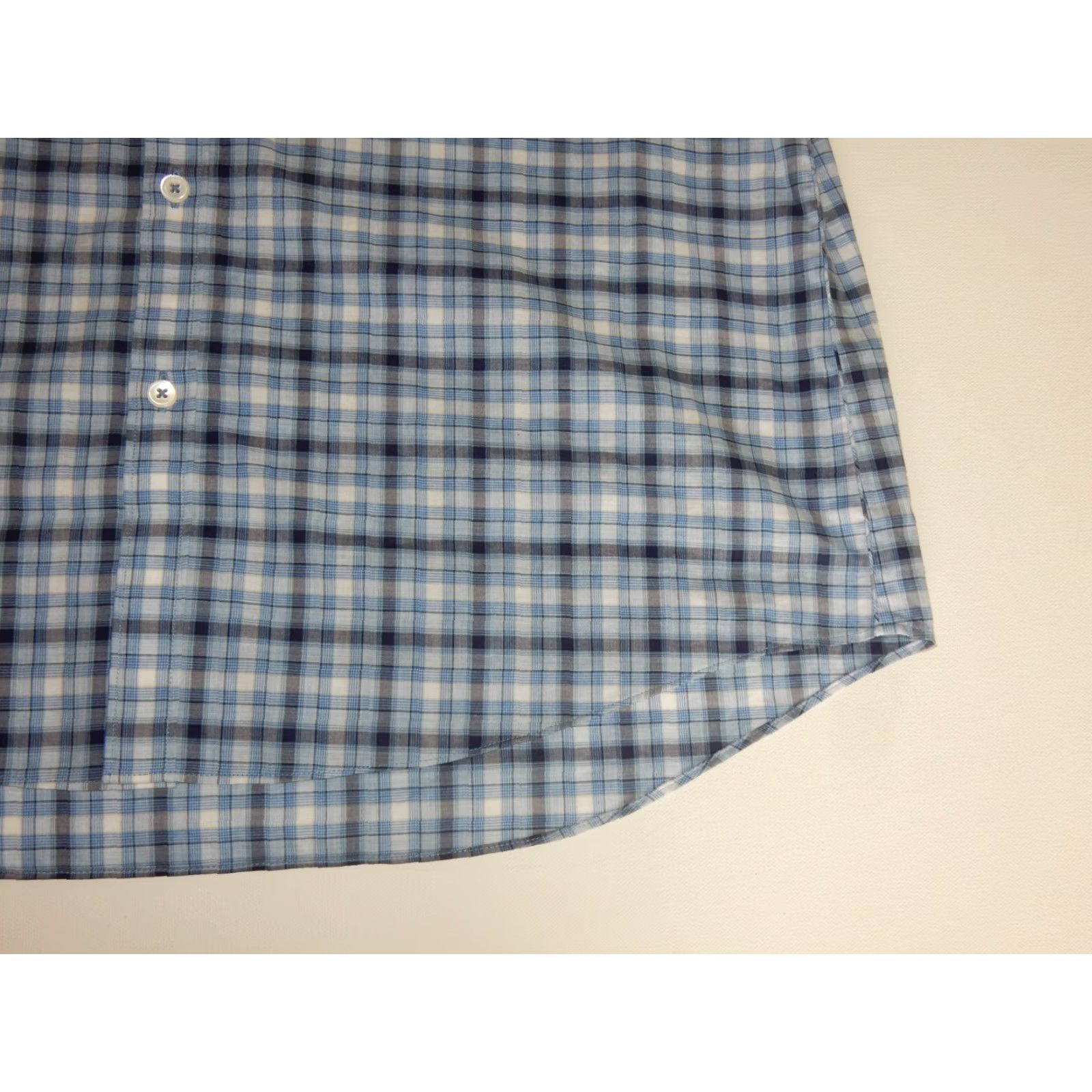 Vintage VINTAGE Zachary Prell Men's Button-Up Shirt Size Large Long Sleeve Cotton Plaid Blue Clothing Size US L / EU 52-54 / 3 - 2 Thumbnail