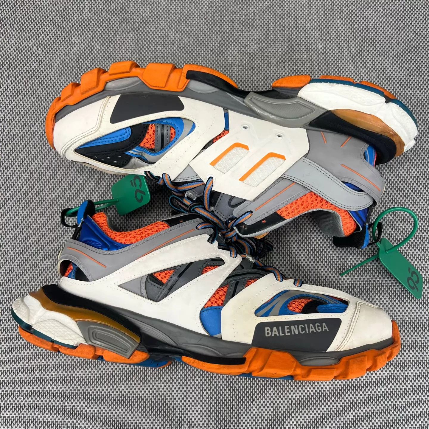 Balenciaga Balenciaga Track White/Orange/Blue 41 New Size US 8 / EU 41 - 3 Thumbnail