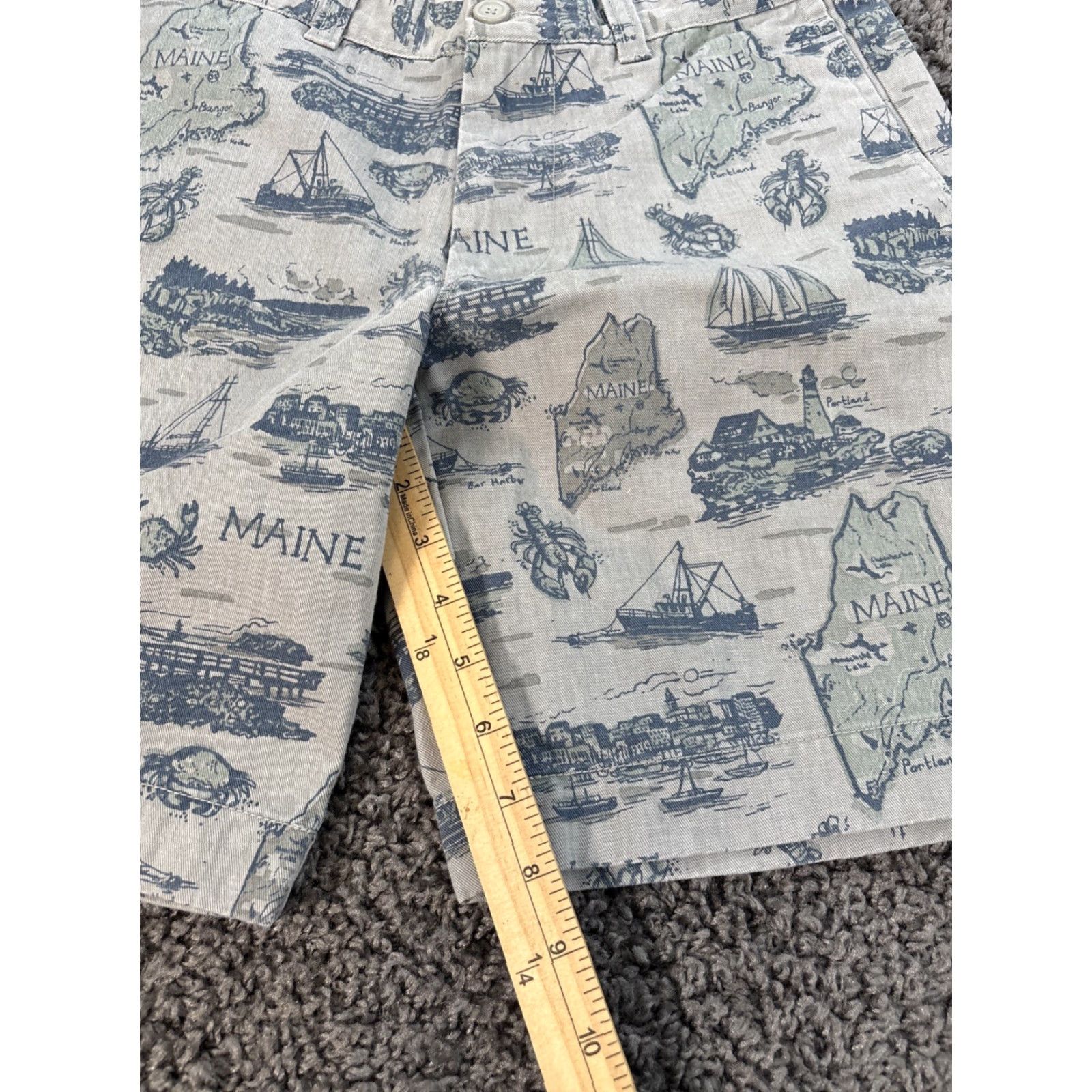 J.Crew J. Crew Gramercy Cotton Chino Shorts Men’s 31 Multicolor Beach American Preppy 9in Inseam Casual Travel Regular Button Front Pockets Size US 31 - 3 Thumbnail