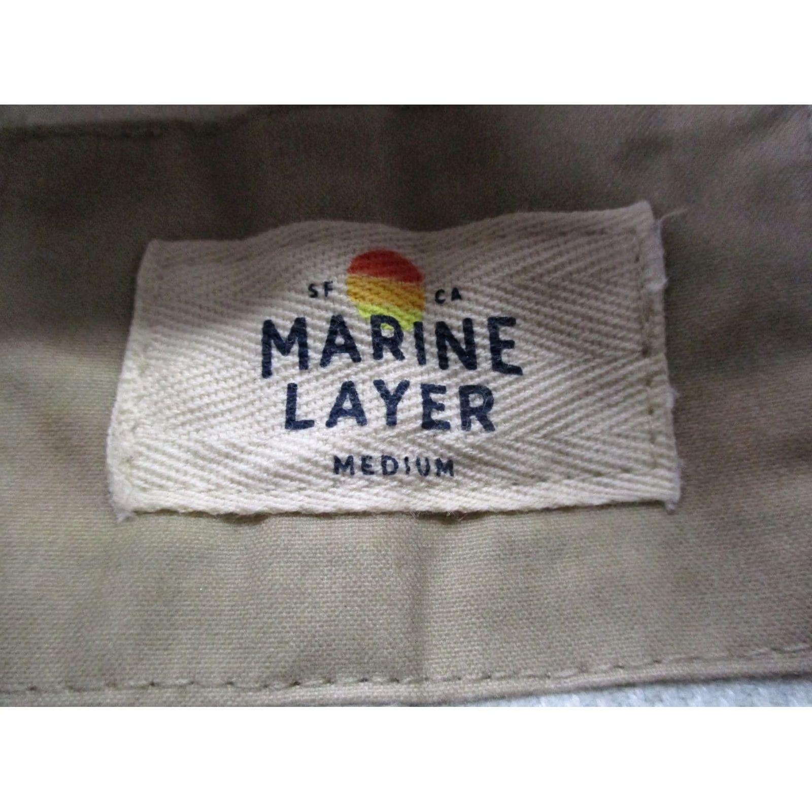 Marine Layer Marine Layer Jacket Mens M Chore Coat Beige Outdoor Bomber Jacket Full Zip Pockets Lightweight Casual Size US M / EU 48-50 / 2 - 6 Thumbnail
