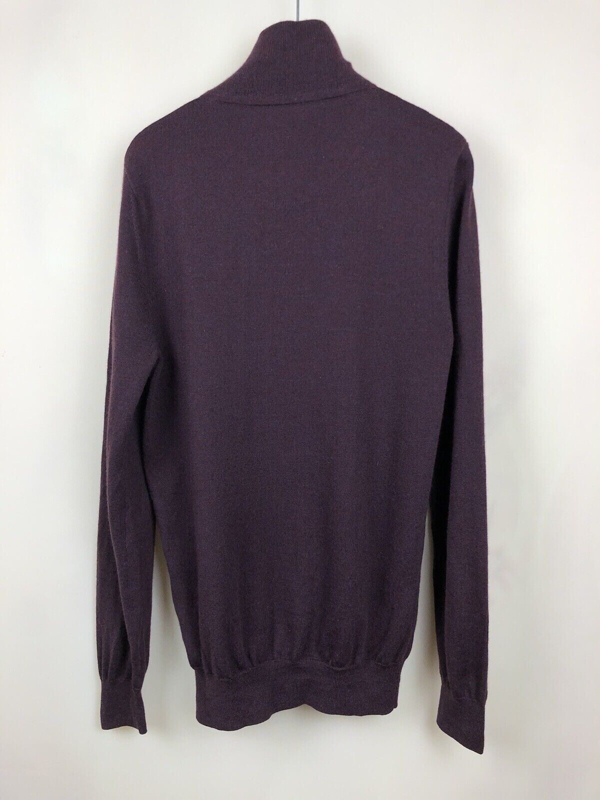 Burberry BURBERRY BRIT SWEATER PULLOVER 1/4 ZIP MERINO WOOL MENS Size US M / EU 48-50 / 2 - 11 Thumbnail