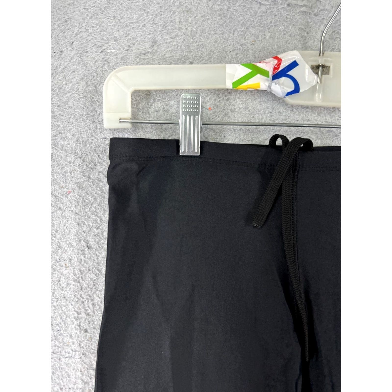 Vintage Jamner Shorts Adult 30 Black Nylon Spandex Blend Swimsuit Unbranded US Made 30x6 Men Bottom Jammer Sports Competitive Lifeguard Training Water Polo Size US 30 / EU 46 - 4 Thumbnail