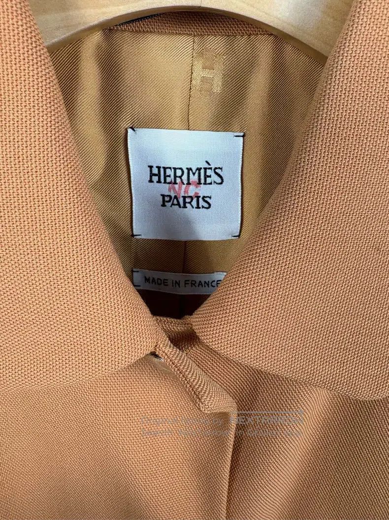 Hermes Hermes Orange Embroidered Letter Logo Jacket Size S / US 4 / IT 40 - 4 Thumbnail
