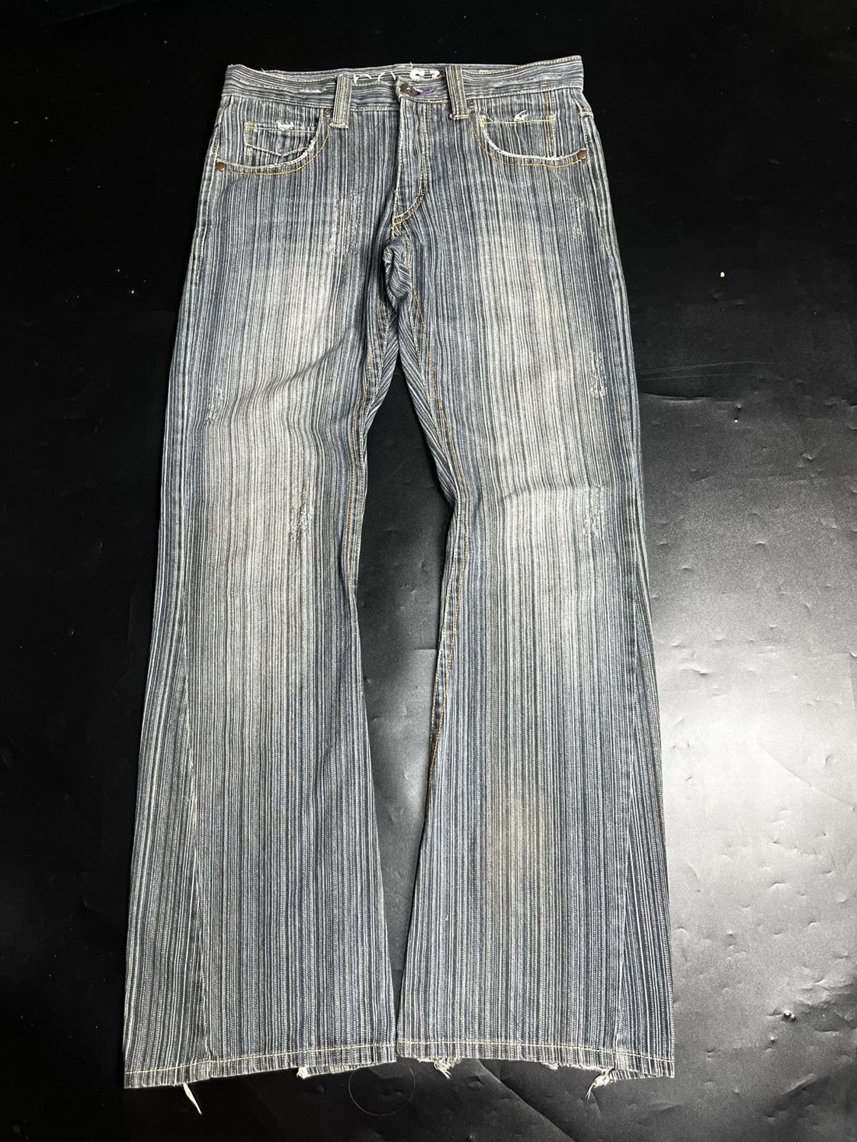 Japanese Brand Japanese Icca Hickory Flared jeans Size US 31 - 3 Thumbnail