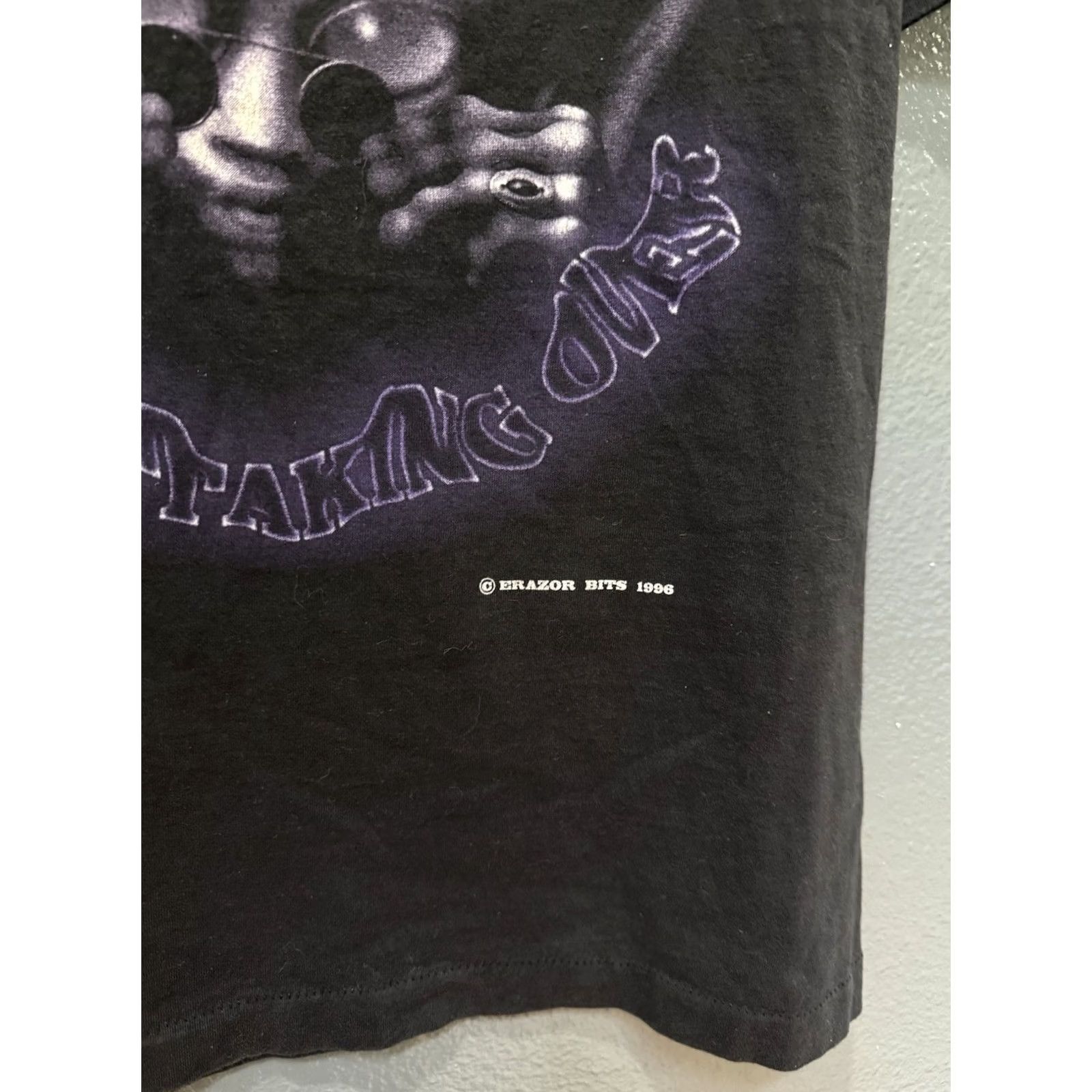 Vintage VINTAGE Jimi Hendrix Move Over Rover Black Tee Shirt 90s Medium Mens Shirt Urban Rover 90s Softee Size US M / EU 48-50 / 2 - 5 Thumbnail