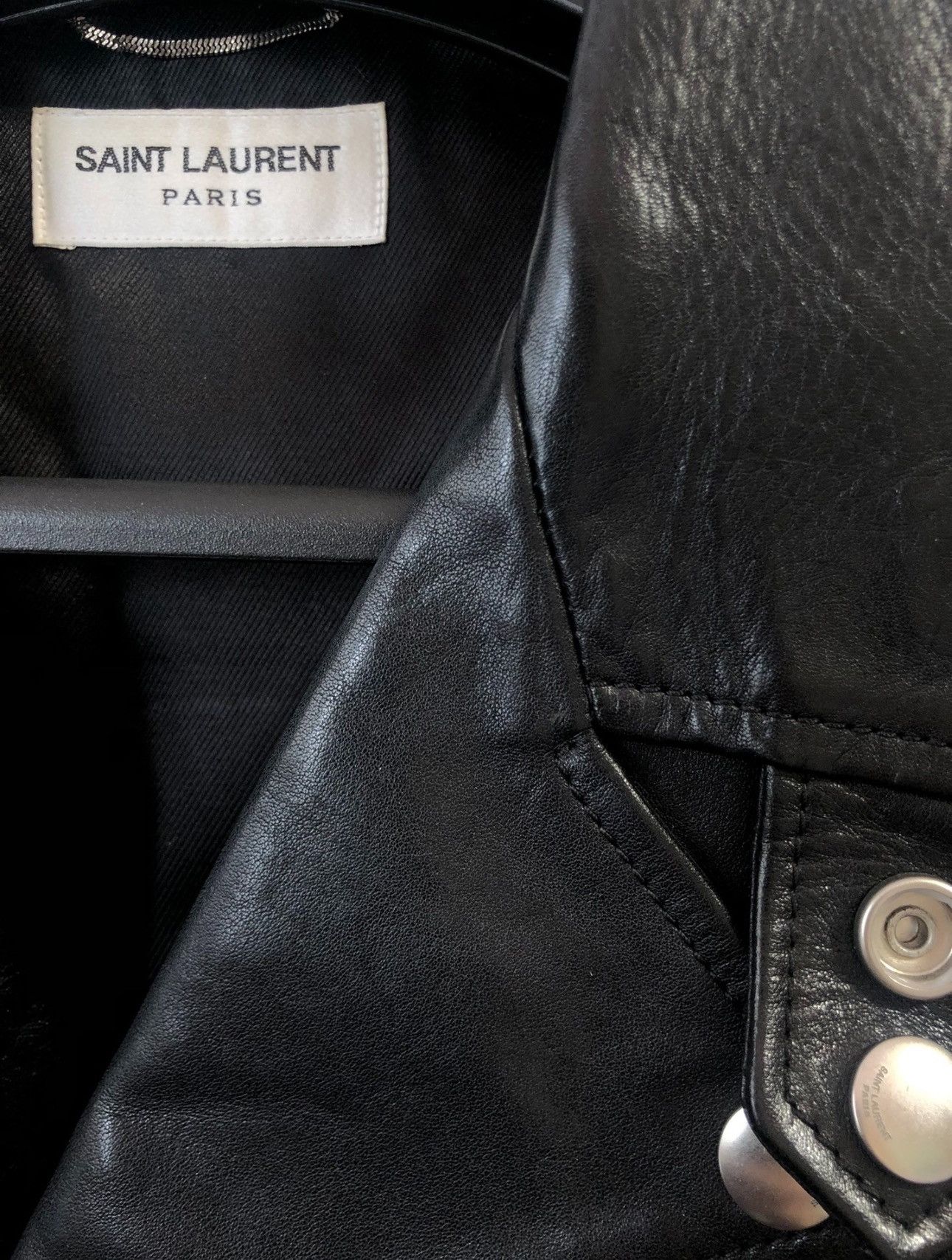 Saint Laurent Paris Saint Laurent Paris L17 Leather Jacket Sz. 52 Size US L / EU 52-54 / 3 - 4 Thumbnail
