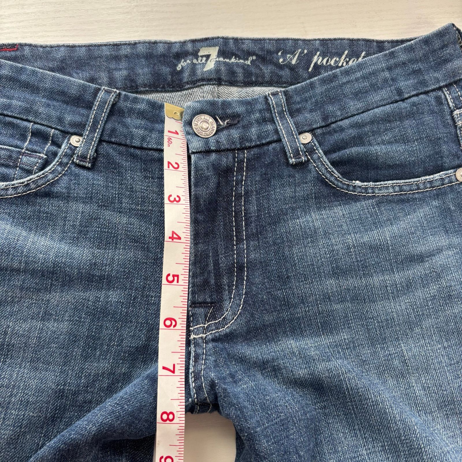 7 For All Mankind 7 For All Mankind A Pocket Bootcut Jeans EU 27 Mid-Rise Size 27" / US 4 / IT 40 - 4 Thumbnail