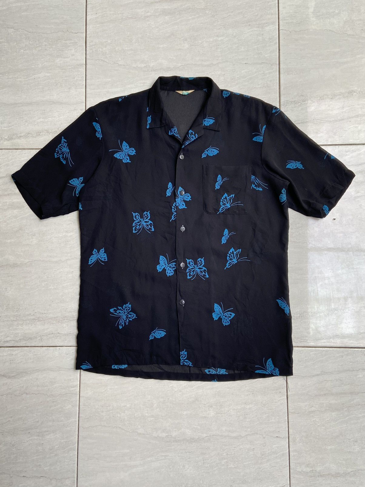 Designer × Japanese Brand Japanese Brand Butterfly Patterned Shirt Size US M / EU 48-50 / 2 - 6 Thumbnail