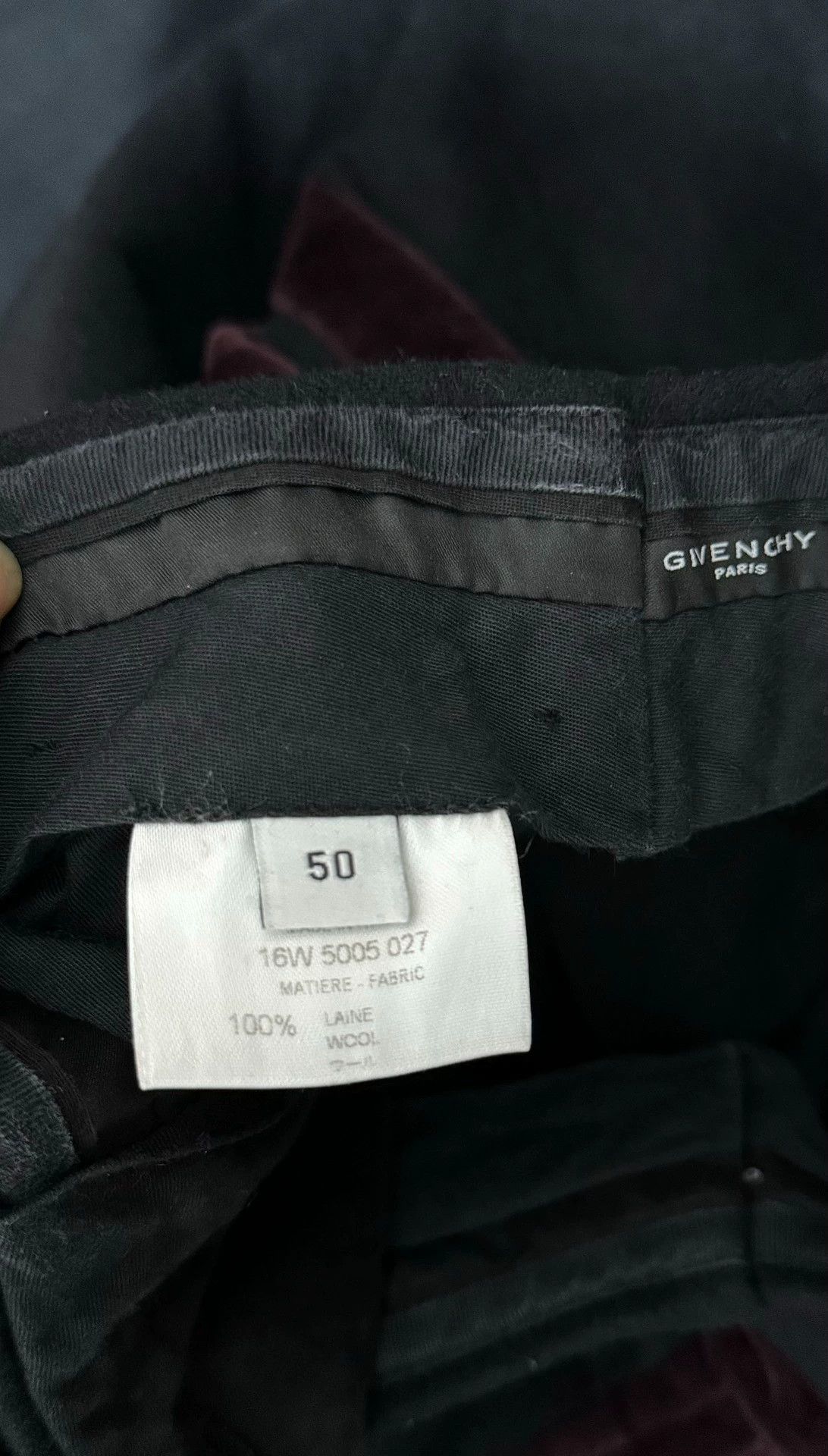 Givenchy Givenchy Velvet Side Trim Wool Trousers 50 Size US 44 / EU 60 - 4 Thumbnail