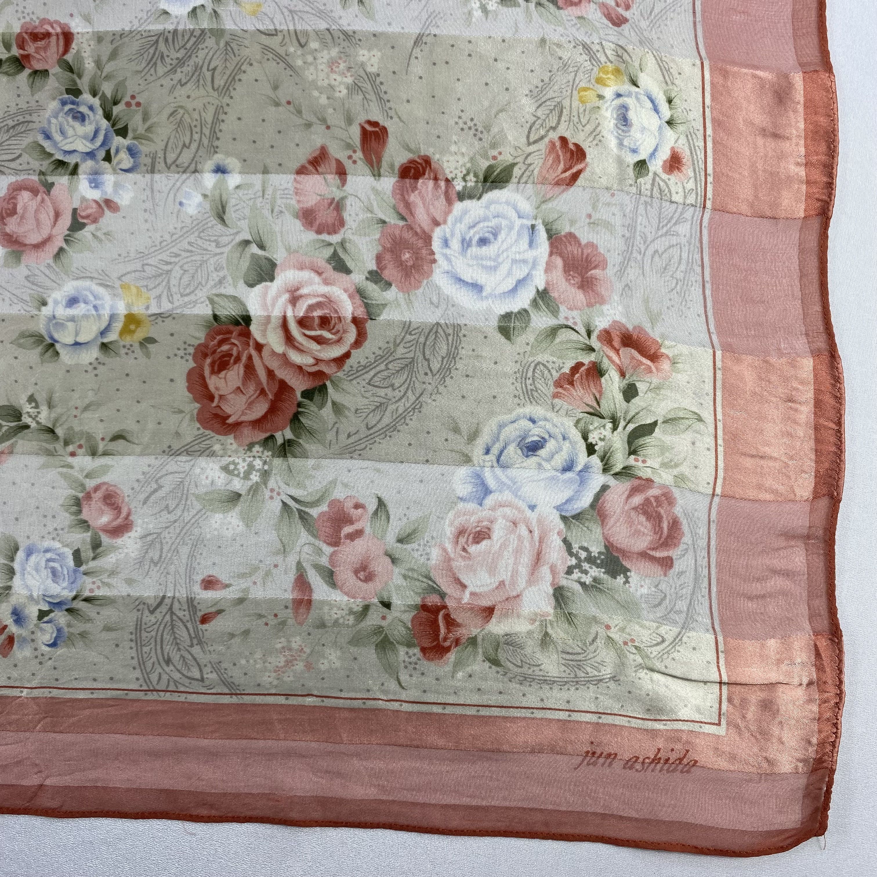 Japanese Brand × Vintage Vintage Japanese Brand Jun Ashida Silk Scarf SS035 Size ONE SIZE - 2 Thumbnail