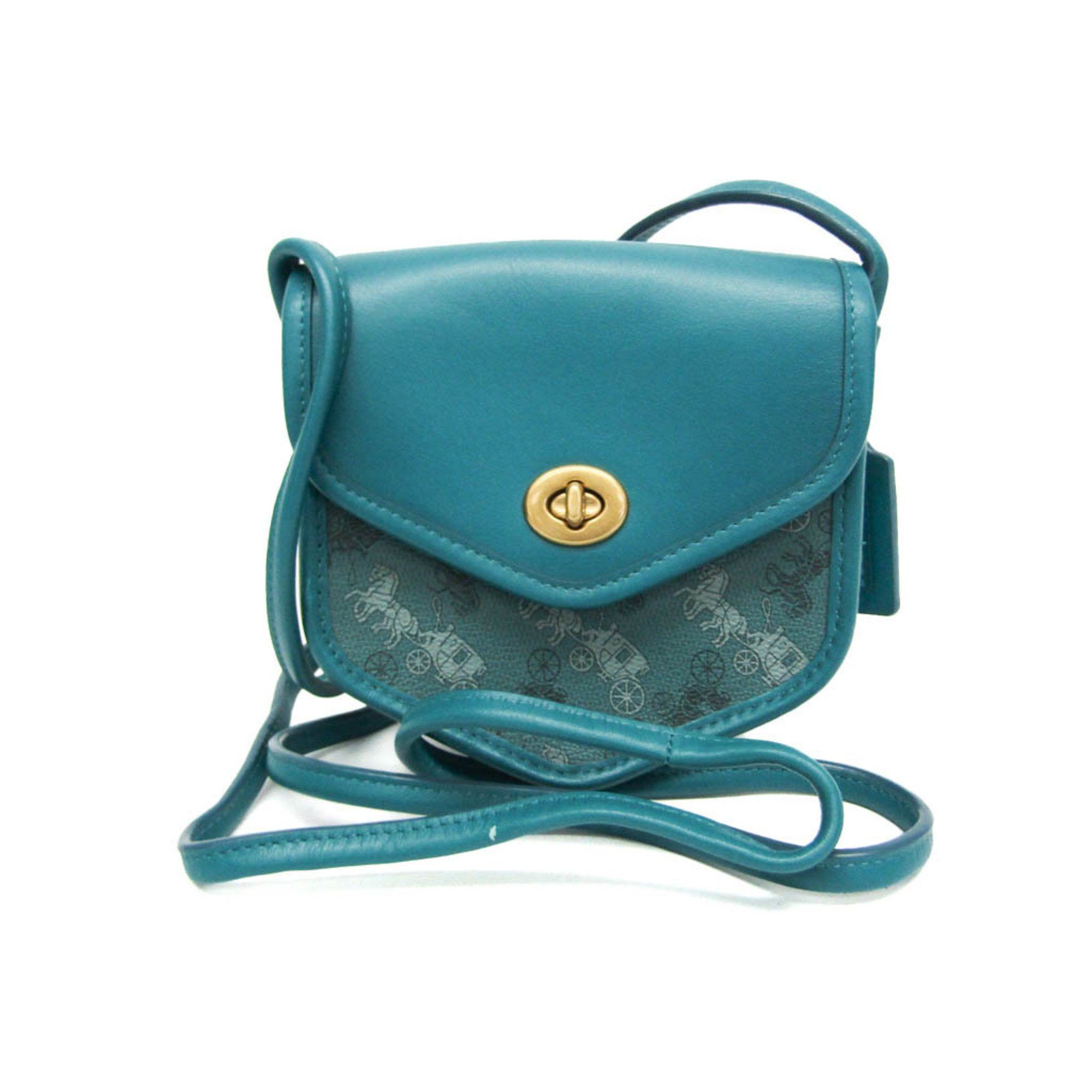 Coach Coach 2891 Women's Leather,PVC Shoulder Bag Blue Size ONE SIZE - 1 Thumbnail