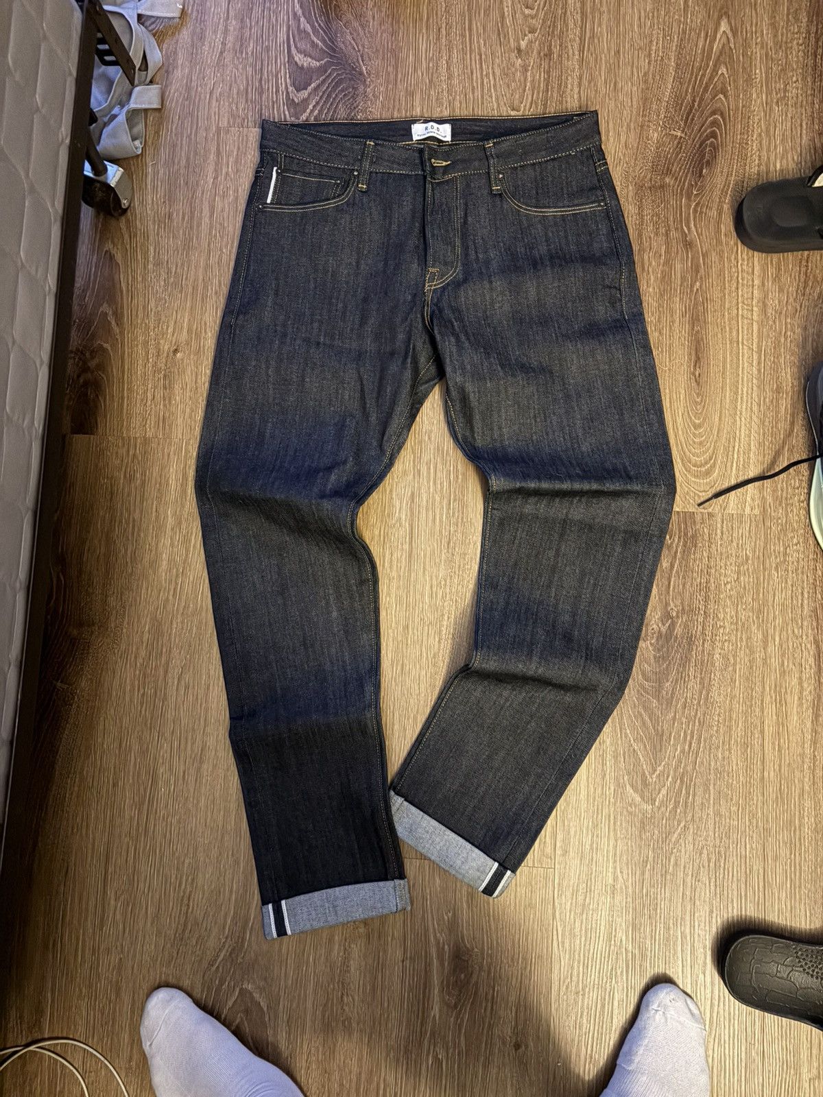Jack & Jones Jack & Jones R.D.D Selvedge Denim Jeans Raw Indigo Size US 32 / EU 48 - 1 Thumbnail