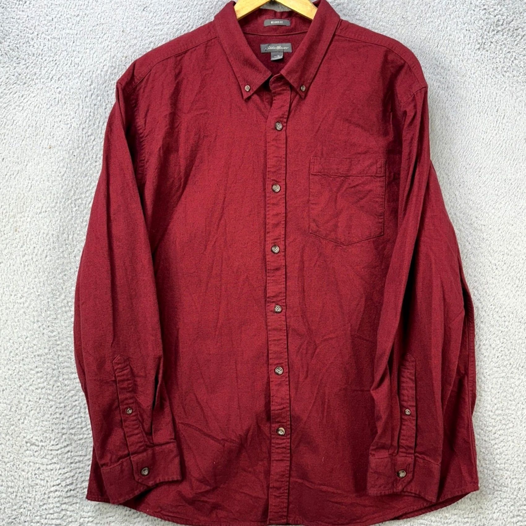 Eddie Bauer VINTAGE Eddie Bauer Relaxed Fit Flannel Shirt Men XL Red Button-Down Long Sleeve Casual Size US XL / EU 56 / 4 - 2 Thumbnail