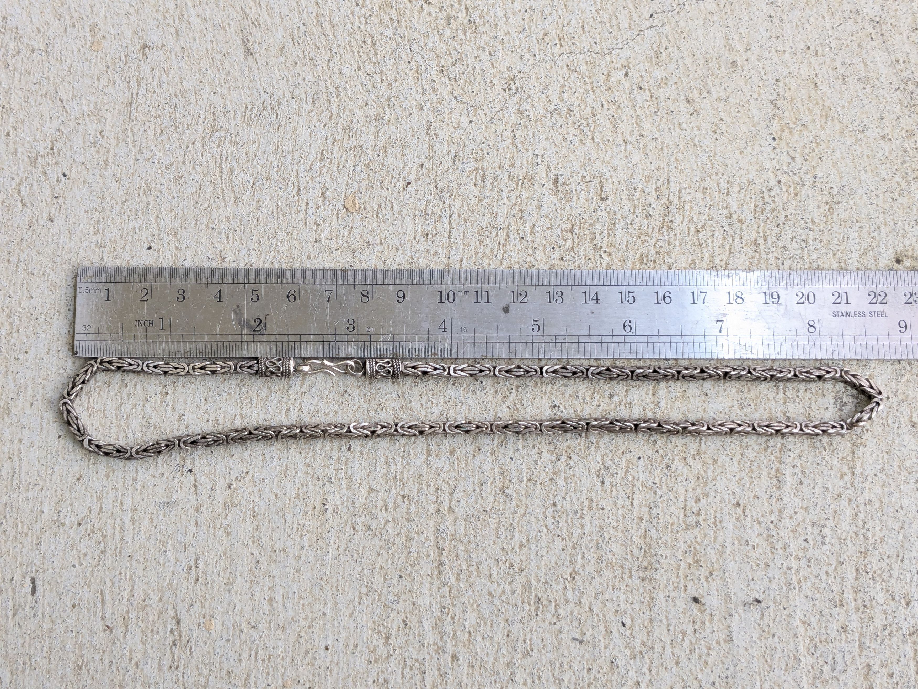 Other Byzantine Silver Choker Necklace 18" Size ONE SIZE - 10 Thumbnail