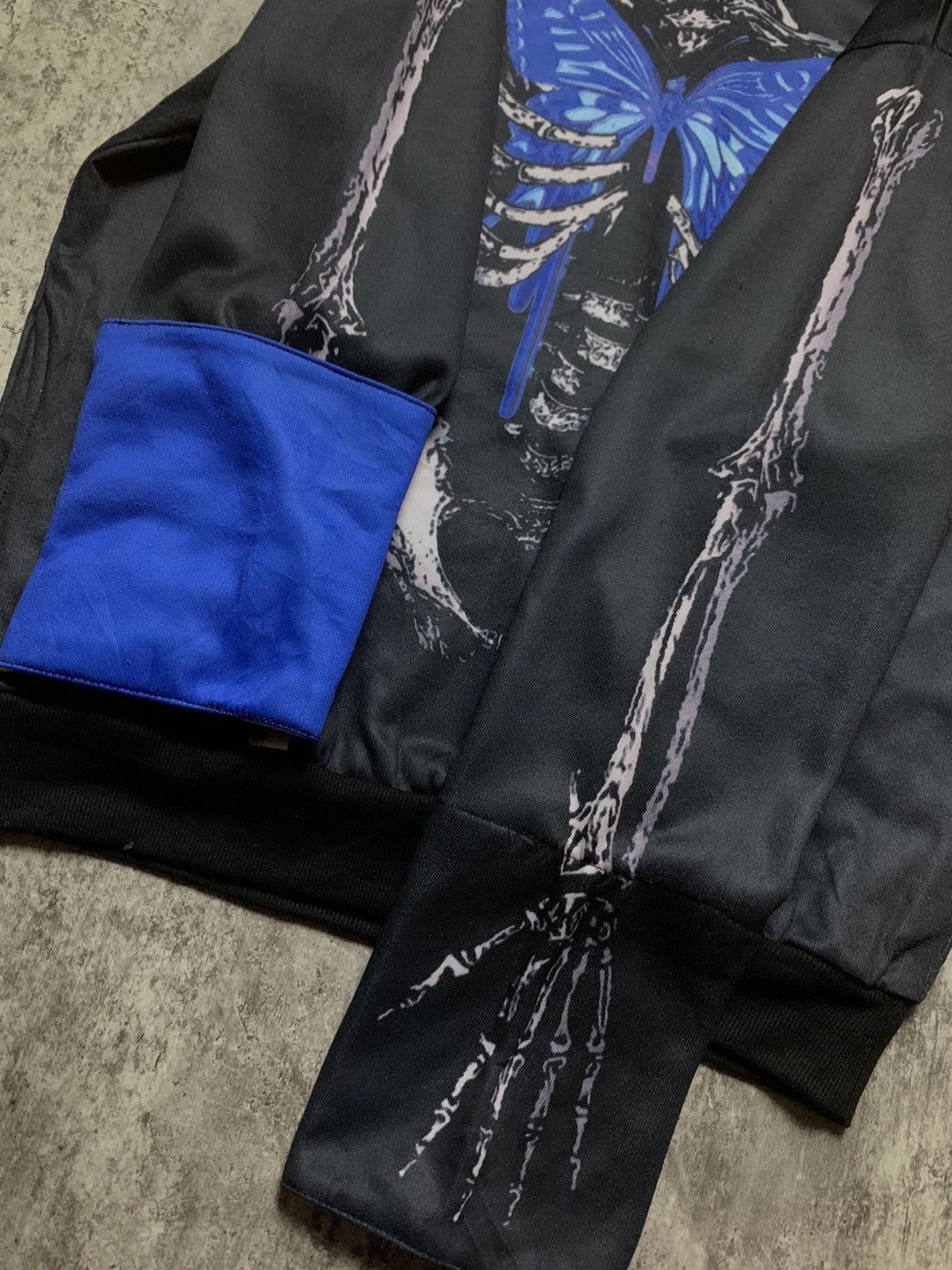Japanese Brand Acdc Rag X Ray Skull Bones Psychedelic Butterfly Vkei Style Size ONE SIZE - 5 Thumbnail