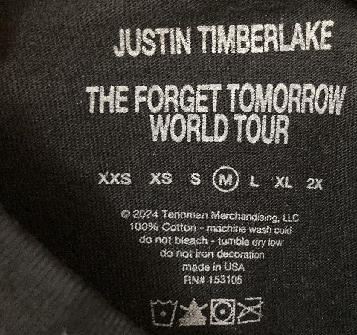Other JUSTIN TIMBERLAKE THE FORGET TOMORROW WORLD TOUR 2024 SHIRT Size US M / EU 48-50 / 2 - 6 Thumbnail