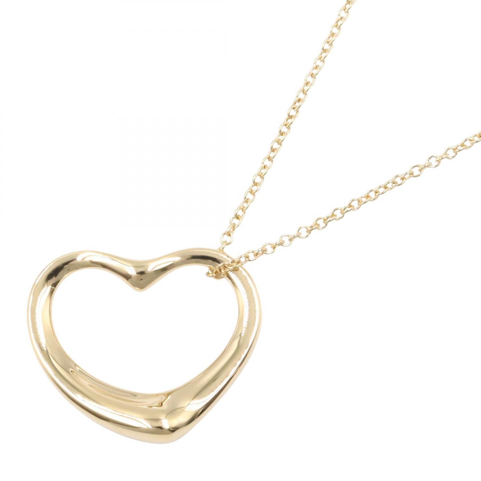 Tiffany & Co. Tiffany & Co. Tiffany＆Co. Open Heart Au750 Necklace Precious Metal Necklace DUTY FREE for USA Size ONE SIZE - 1 Thumbnail