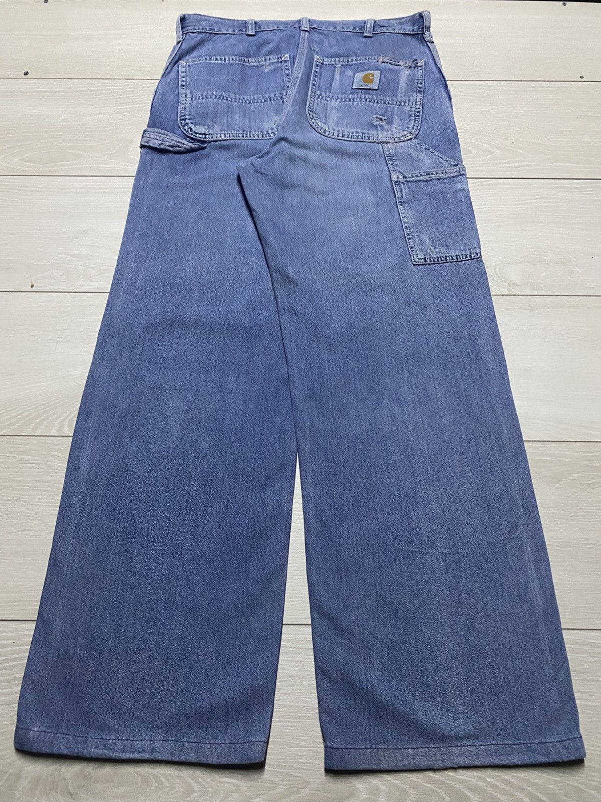 Carhartt Japan Vintage Carhatt Light Blue Carpenter Baggy Jeans Size US 32 / EU 48 - 2 Thumbnail