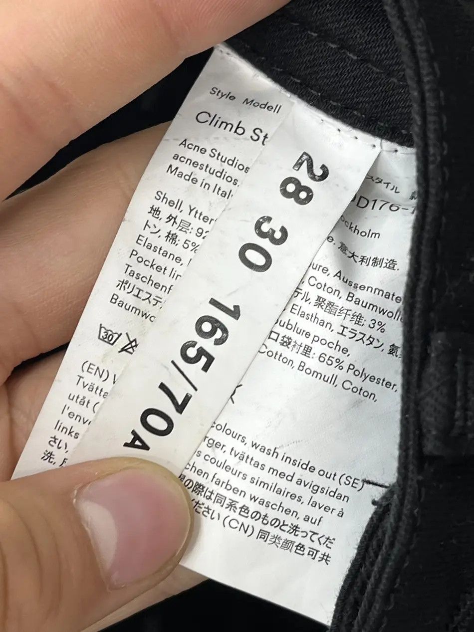 Acne Studios Acne Studios Bla Konst Climb Stay Black Denim Jeans Size 28" / US 6 / IT 42 - 6 Thumbnail