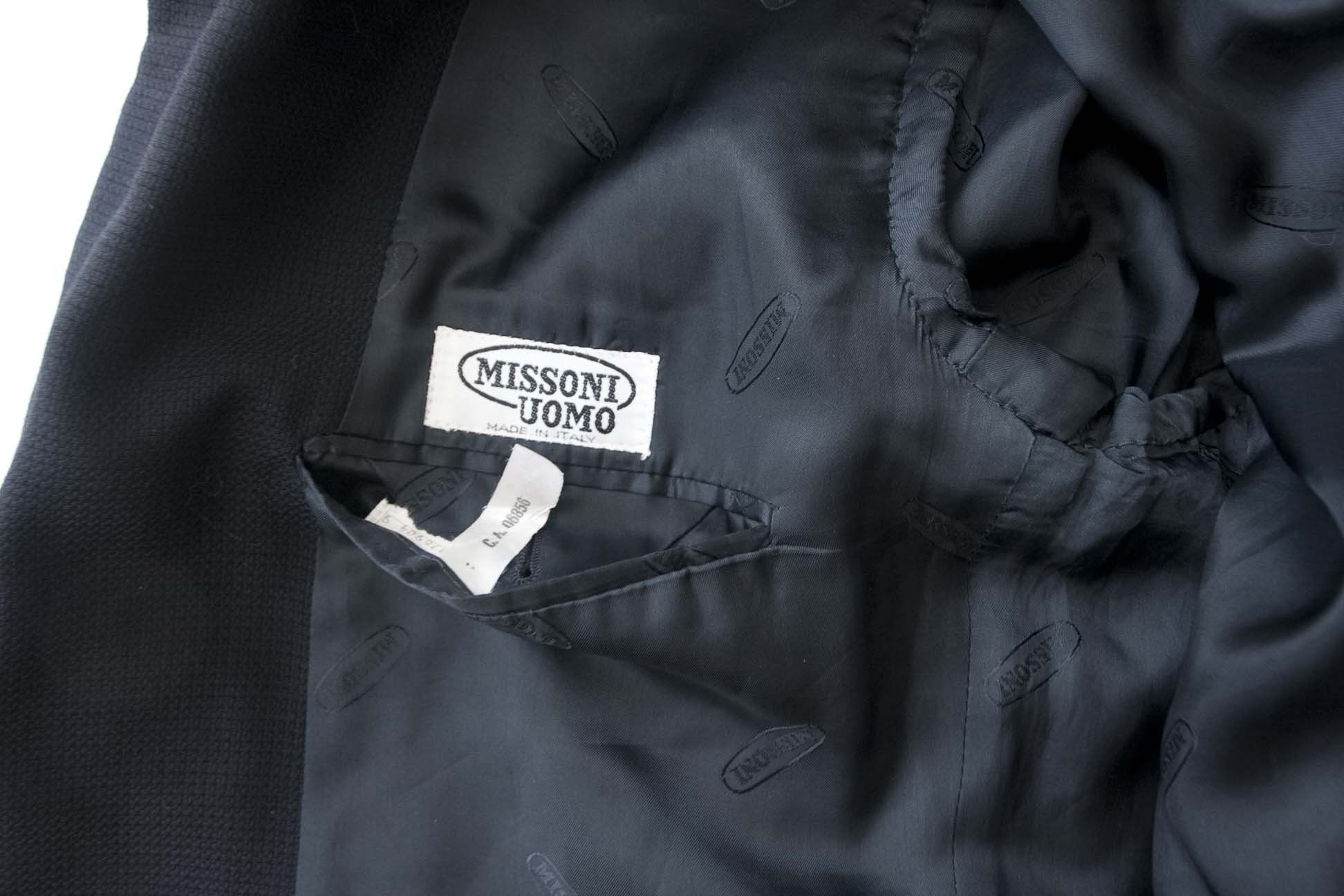 Missoni Missoni Uomo Jacket Dark Blue Size 44 Size 44R - 2 Thumbnail