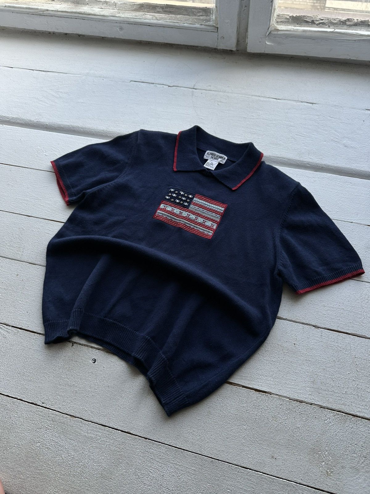 Japanese Brand 🚨 VNTG Y2K ALFRED DUNNER PETITE POLO USA RARE SHORT SLEEVE Size S / US 4 / IT 40 - 1 Thumbnail