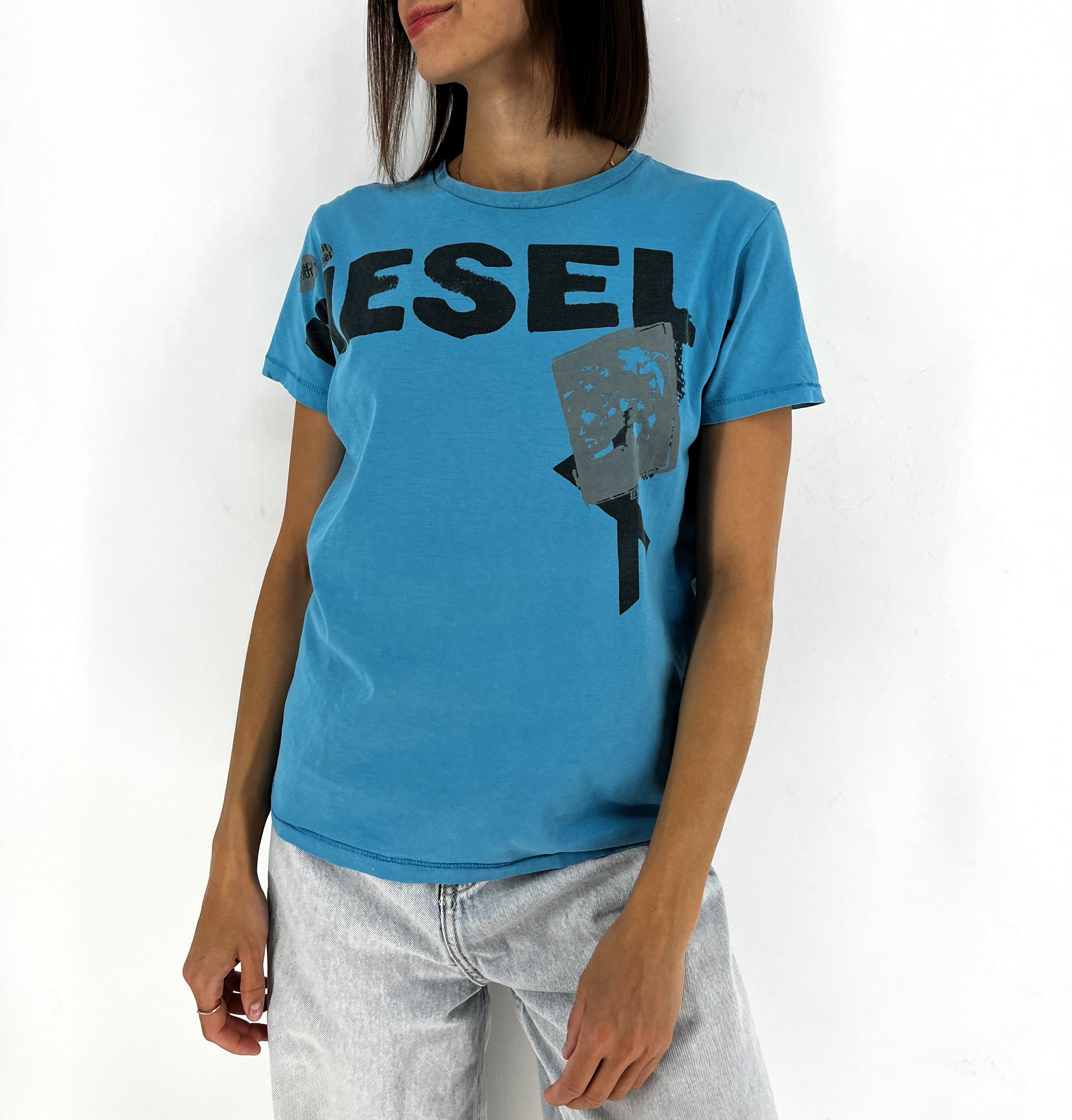 Other Vintage Diesel Japanese Y2K Style Tee Casual Streetwear 90s Size M / US 6-8 / IT 42-44 - 6 Thumbnail