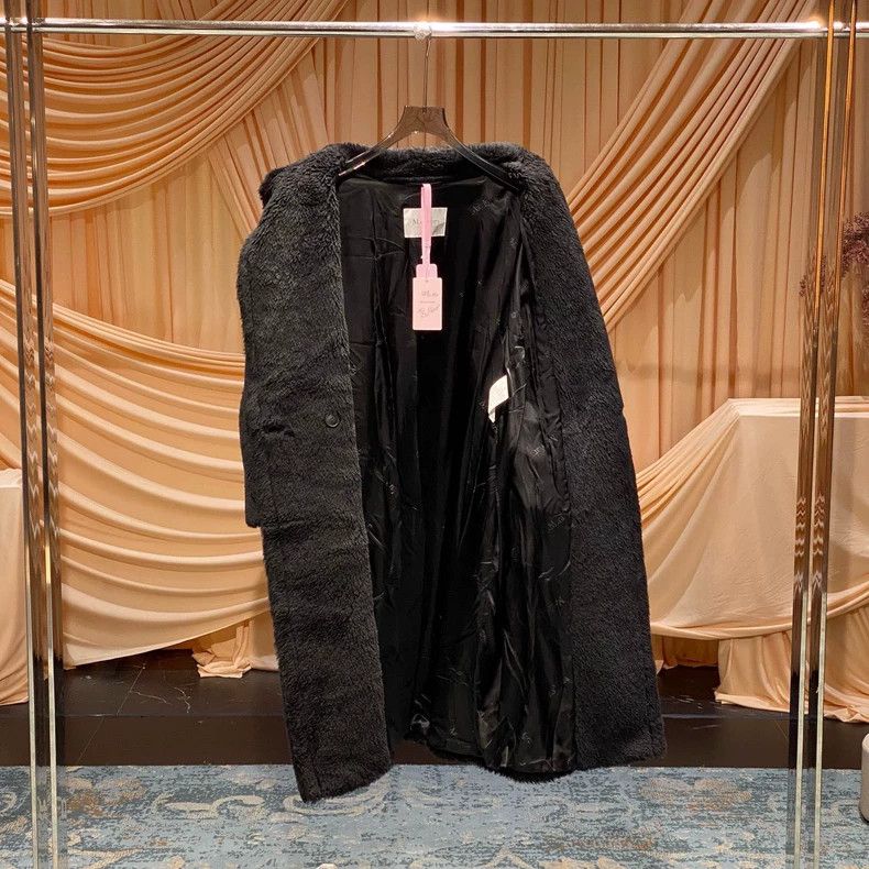 Max Mara Max Mara Hot style black long teddy coat Size S / US 4 / IT 40 - 4 Thumbnail