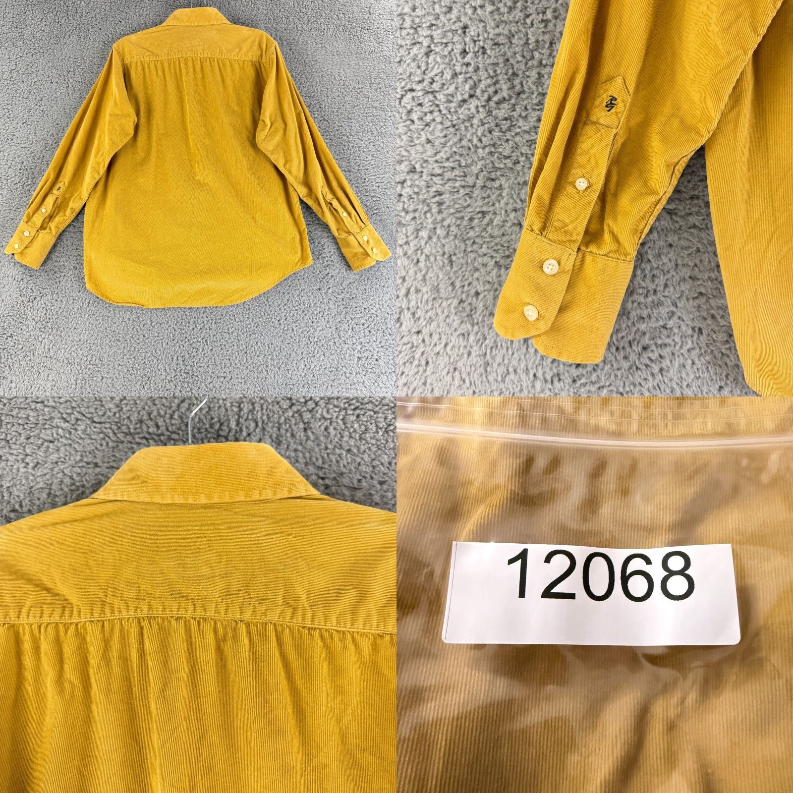 Robert Graham Robert Graham Button-Up Shirt Men Medium Yellow Corduroy Long Sleeve 100% Cotton Size US M / EU 48-50 / 2 - 9 Thumbnail