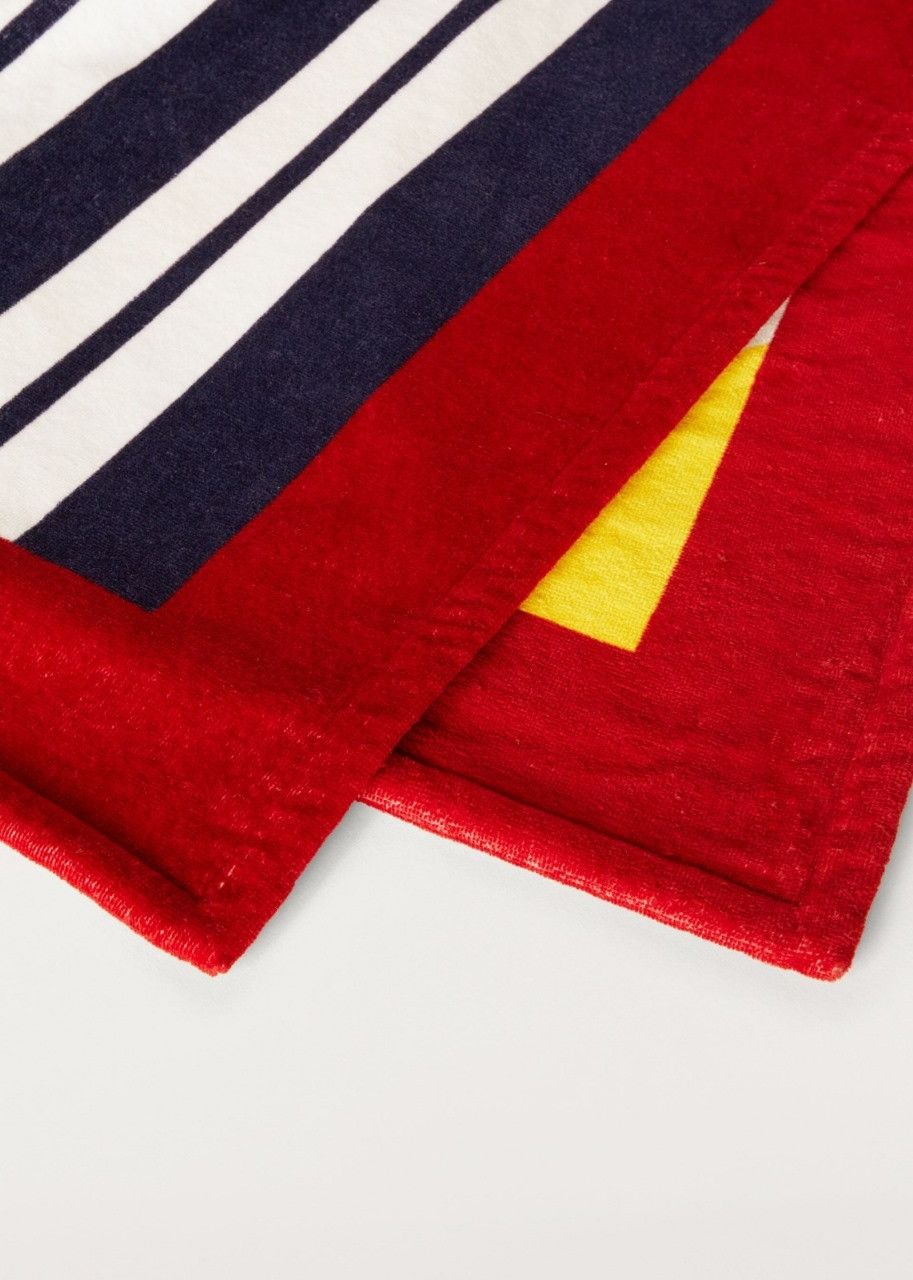 Loro Piana o1srvl11e0624 Size: OS FAM9970 Portofino Beach Towel in Red Size ONE SIZE - 4 Thumbnail