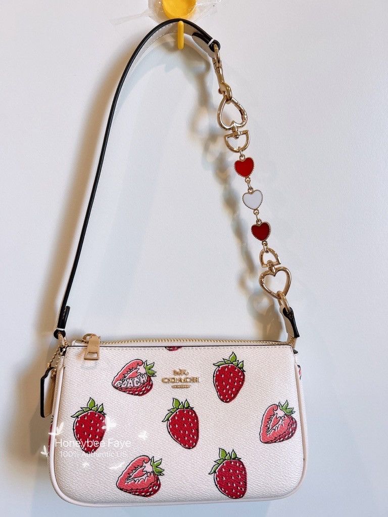 Coach Nolita 19 Shoulder Bag With Strawberry Print CAL25 Red heart Size ONE SIZE - 3 Thumbnail