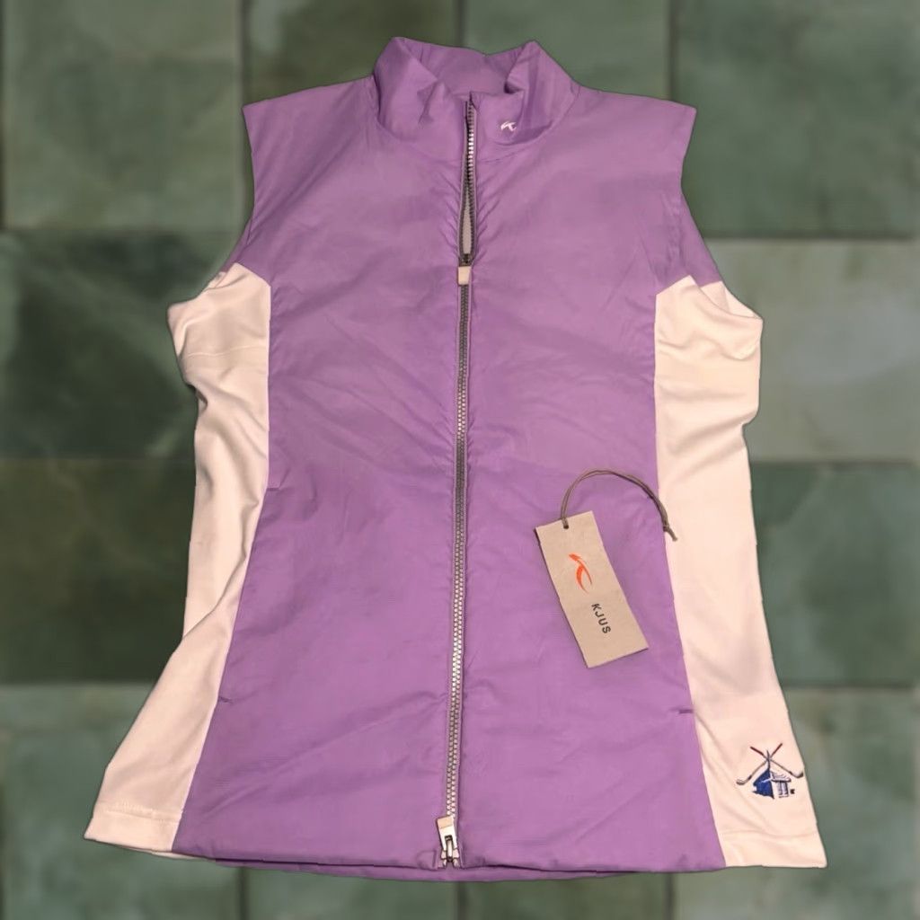 KJUS VINTAGE KJUS Radiation Vest Womens 38 Medium Lavender Hybrid Full Zip Outdoor Golf NWT Size XS / US 0-2 / IT 36-38 - 1 Thumbnail