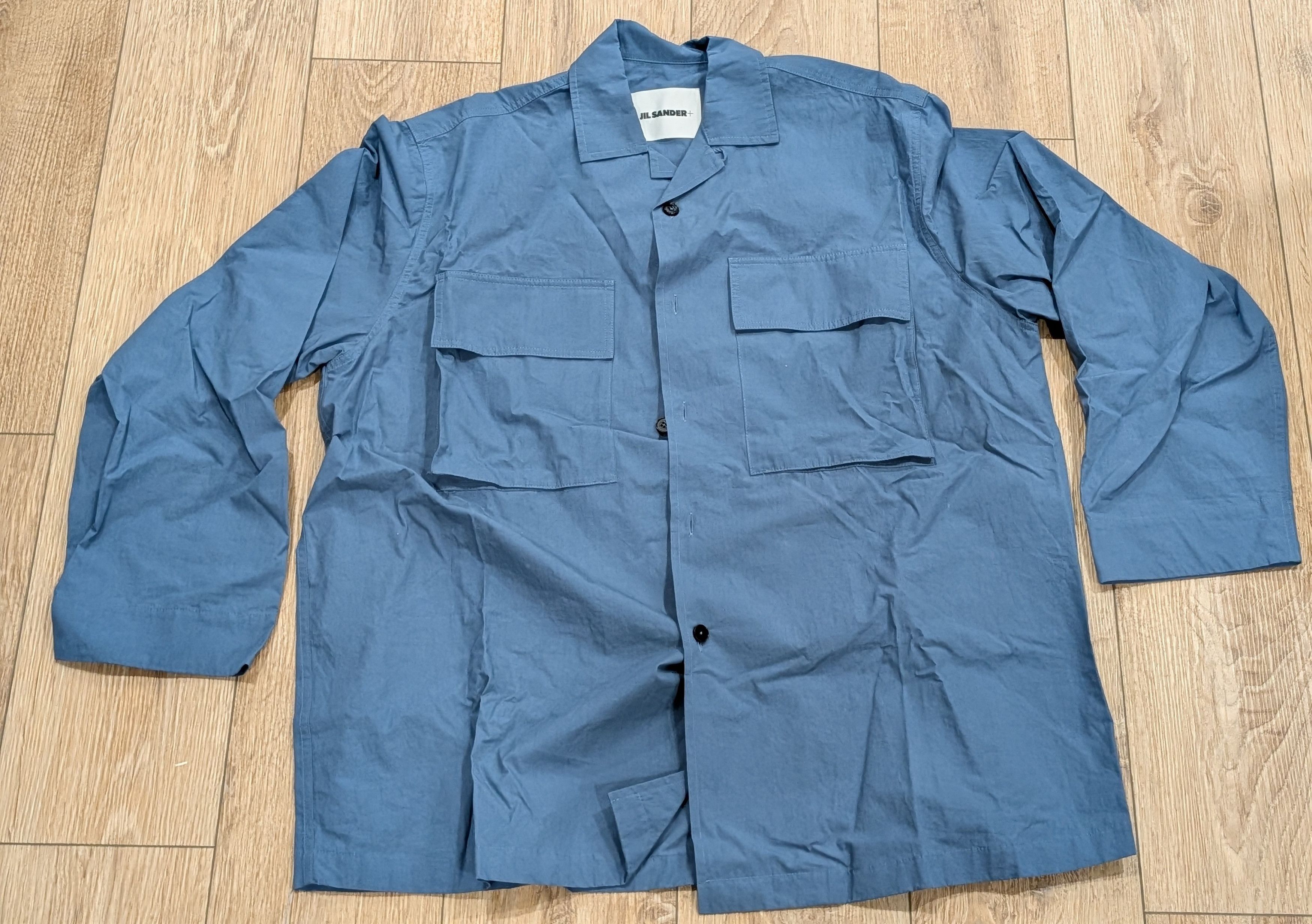 JIL SANDER Oversized Button Up Shirt French Blue 48 US 38