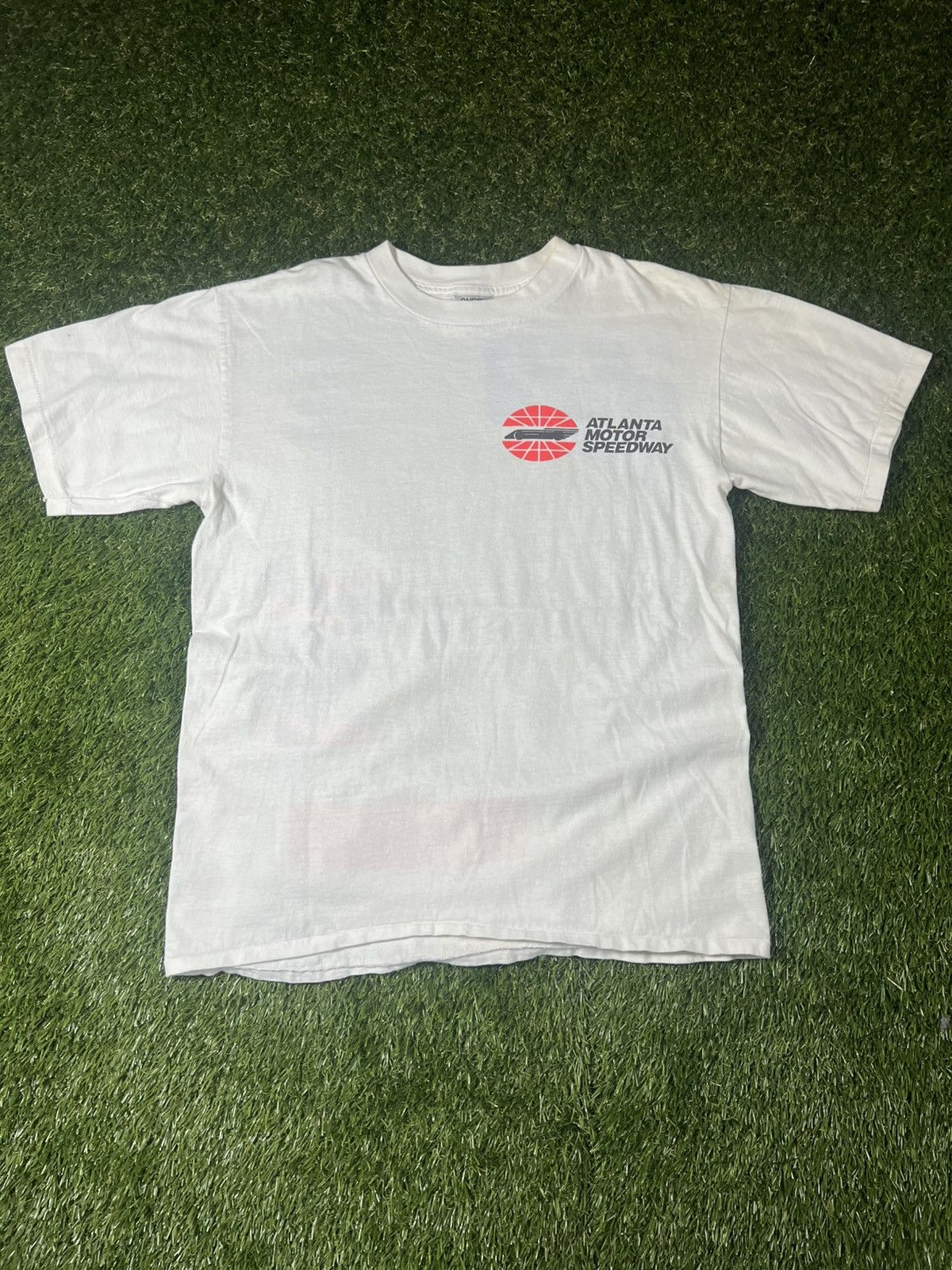 NASCAR Vintage 90s Atlanta Motor Speedway USA Essential Racing Tee Size US XL / EU 56 / 4 - 3 Thumbnail