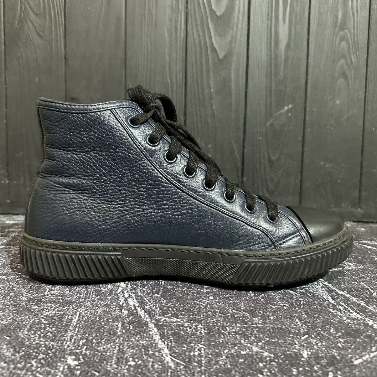 Prada PRADA - Men’s Leather High Top Sneakers Size 7, 8Us Size US 8 / EU 41 - 10 Thumbnail