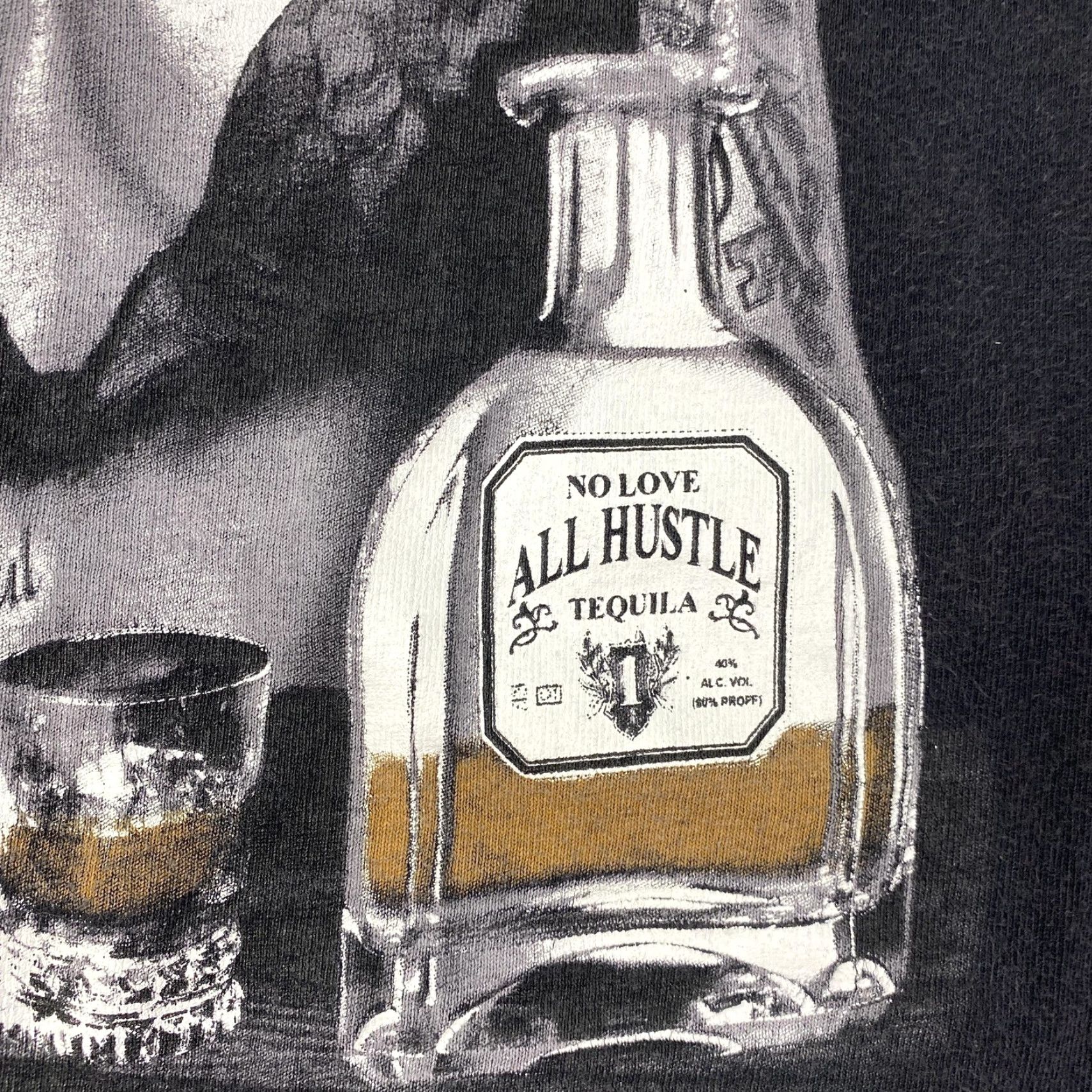 Vintage Vtg Marilyn Monroe All Hustle No Love Shirt Mens Small Black Pinup Tequila Tee Size US S / EU 44-46 / 1 - 5 Thumbnail