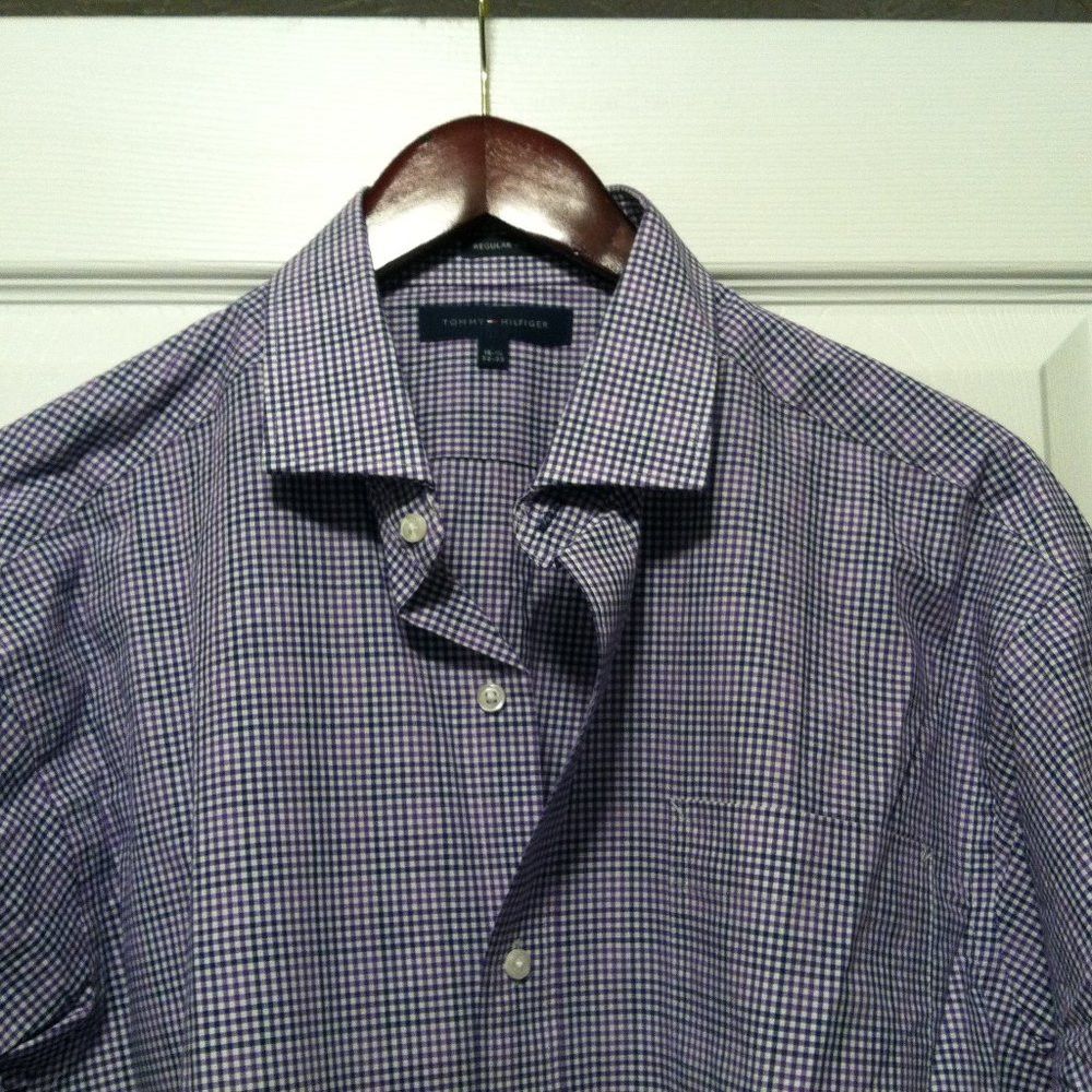 Tommy Hilfiger TOMMY HILFIGER MENS NEW 100%COTTON DRESS SHIRT 16.5/32-33 Size US L / EU 52-54 / 3 - 1 Thumbnail